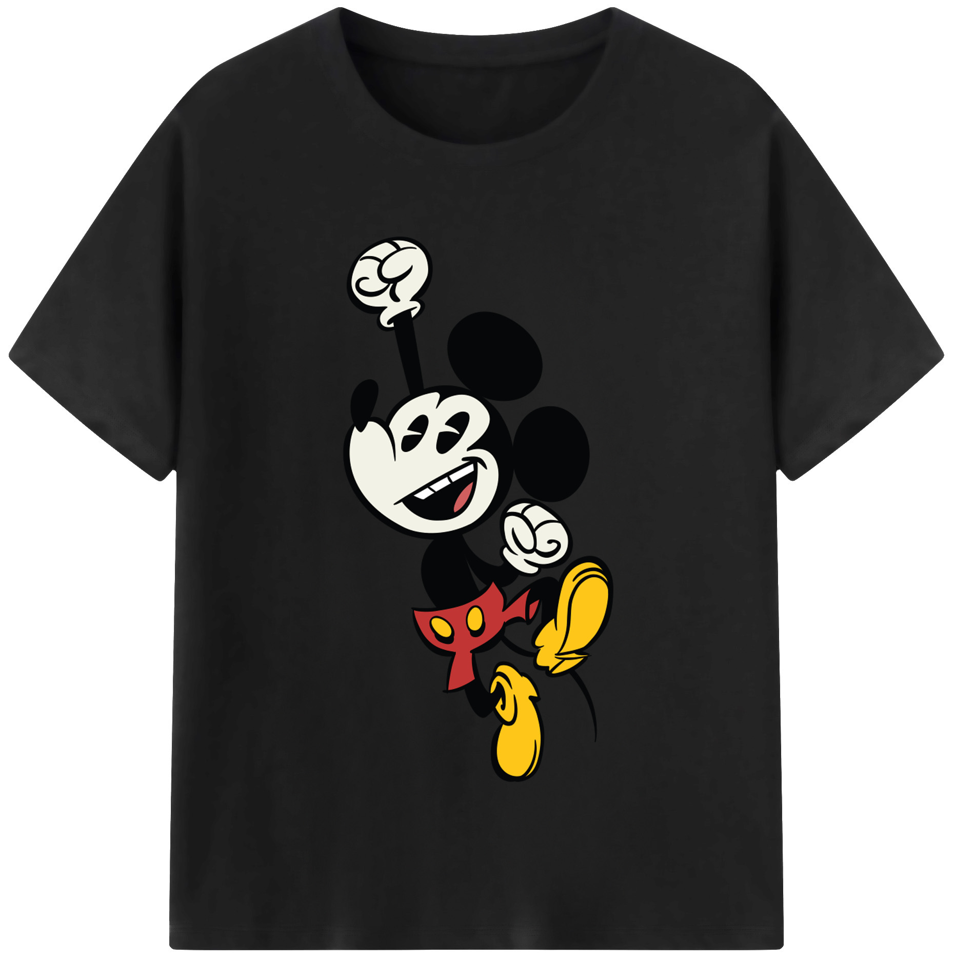 （画像用） ミッキーマウス Mickey Mouse 綿100％半袖Tシャツ（フロントプリント）