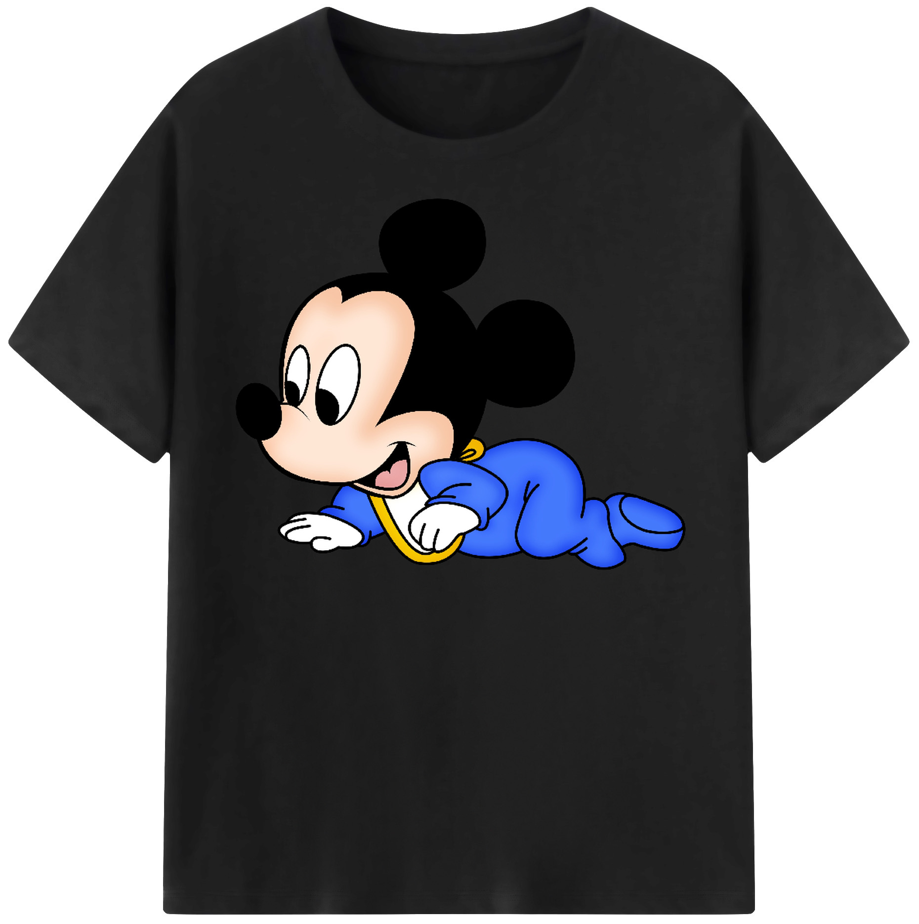 （画像用） ミッキーマウス Mickey Mouse 綿100％半袖Tシャツ（フロントプリント）