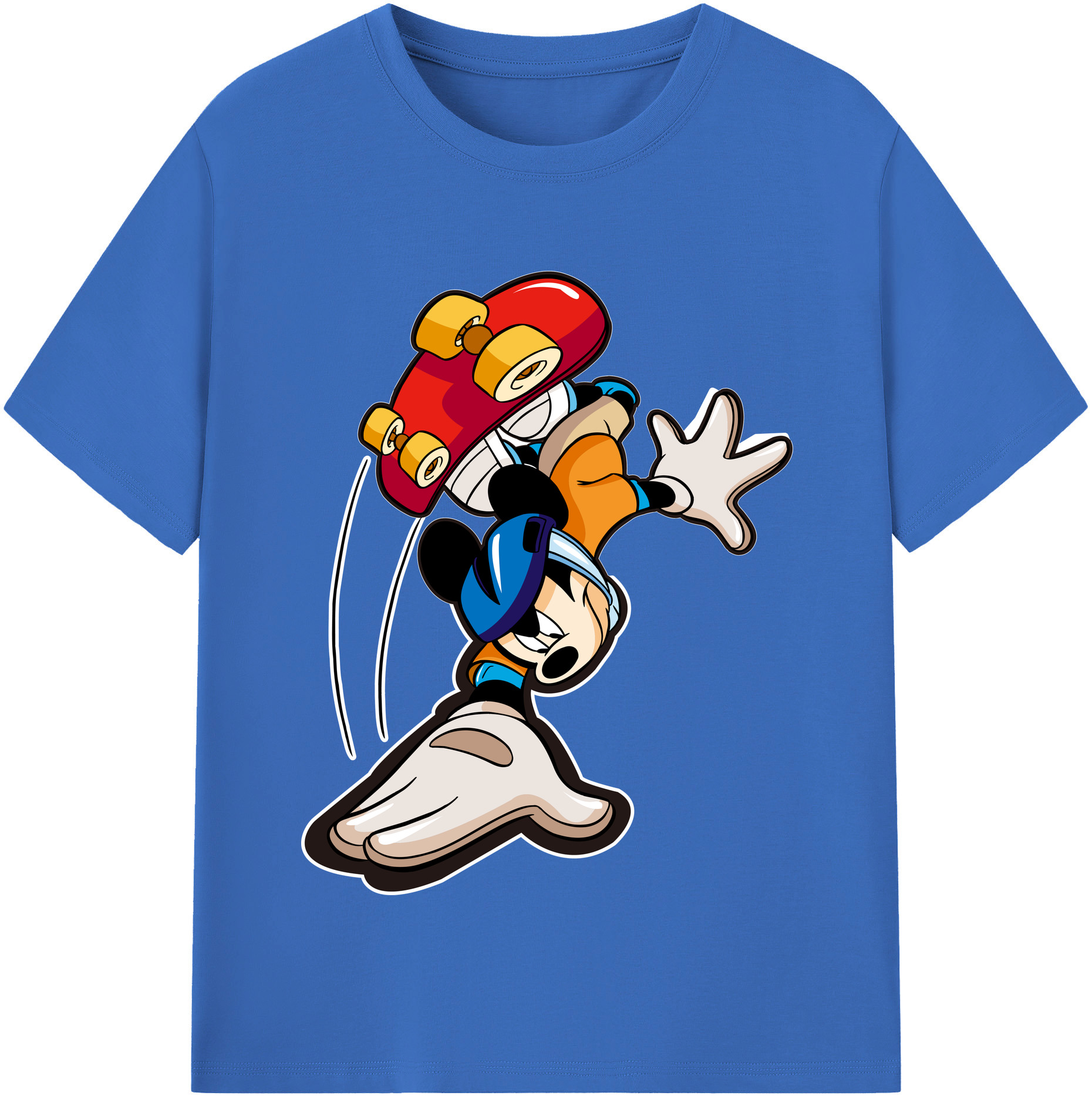 （画像用） ミッキーマウス Mickey Mouse 綿100％半袖Tシャツ（フロントプリント）
