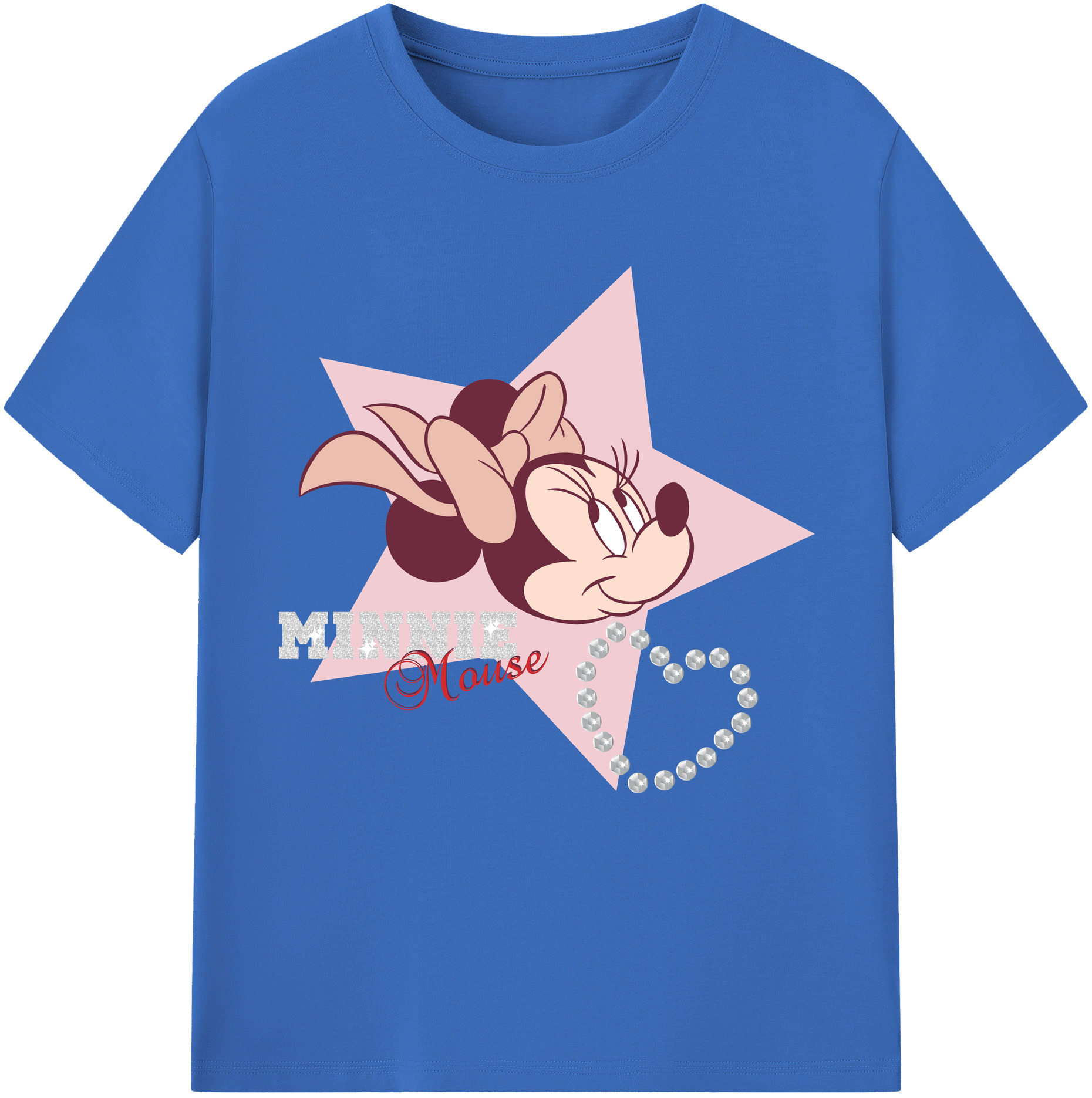 （画像用） ミッキーマウス Mickey Mouse 綿100％半袖Tシャツ（フロントプリント）