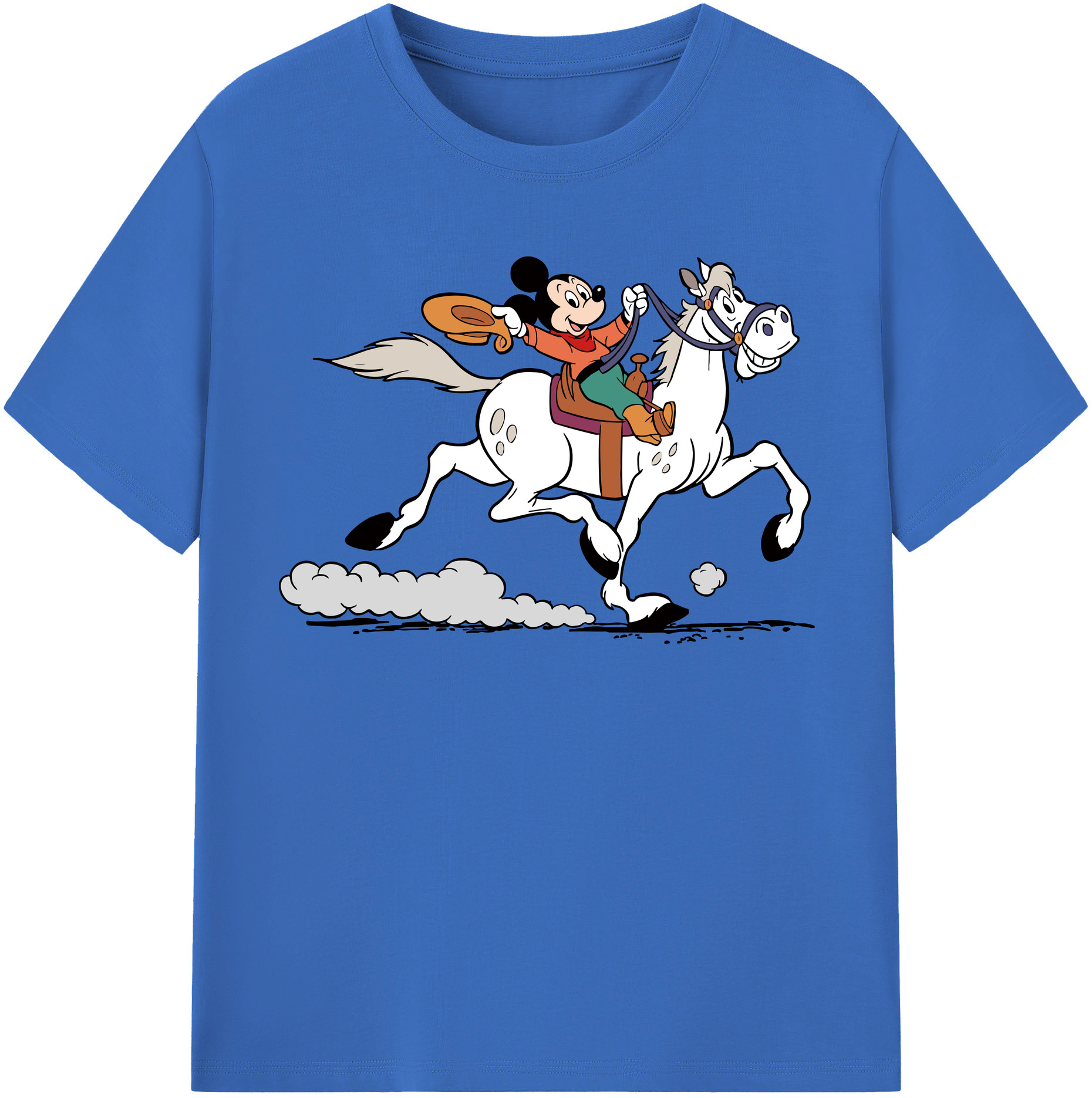 （画像用） ミッキーマウス Mickey Mouse 綿100％半袖Tシャツ（フロントプリント）