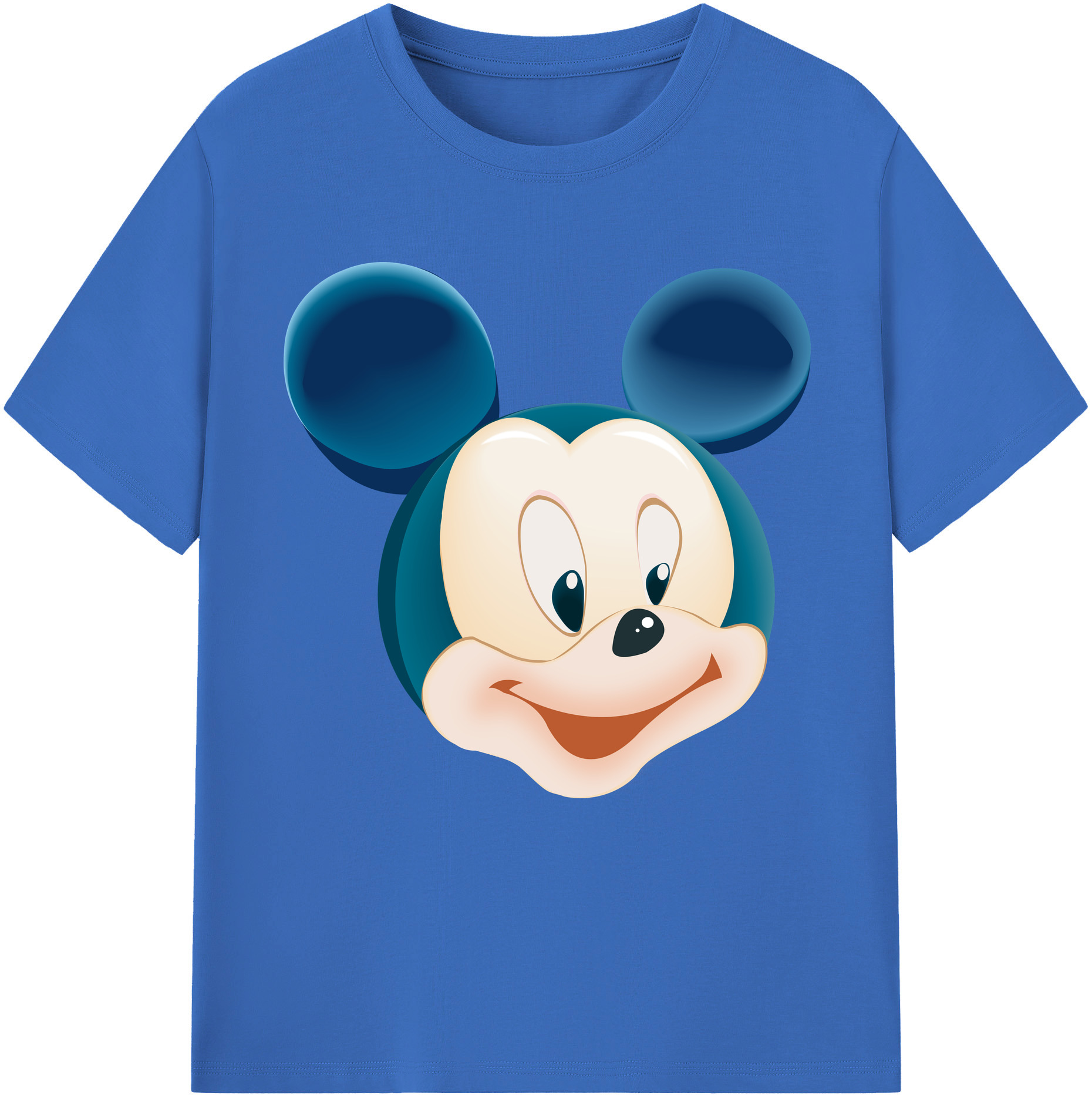 （画像用） ミッキーマウス Mickey Mouse 綿100％半袖Tシャツ（フロントプリント）