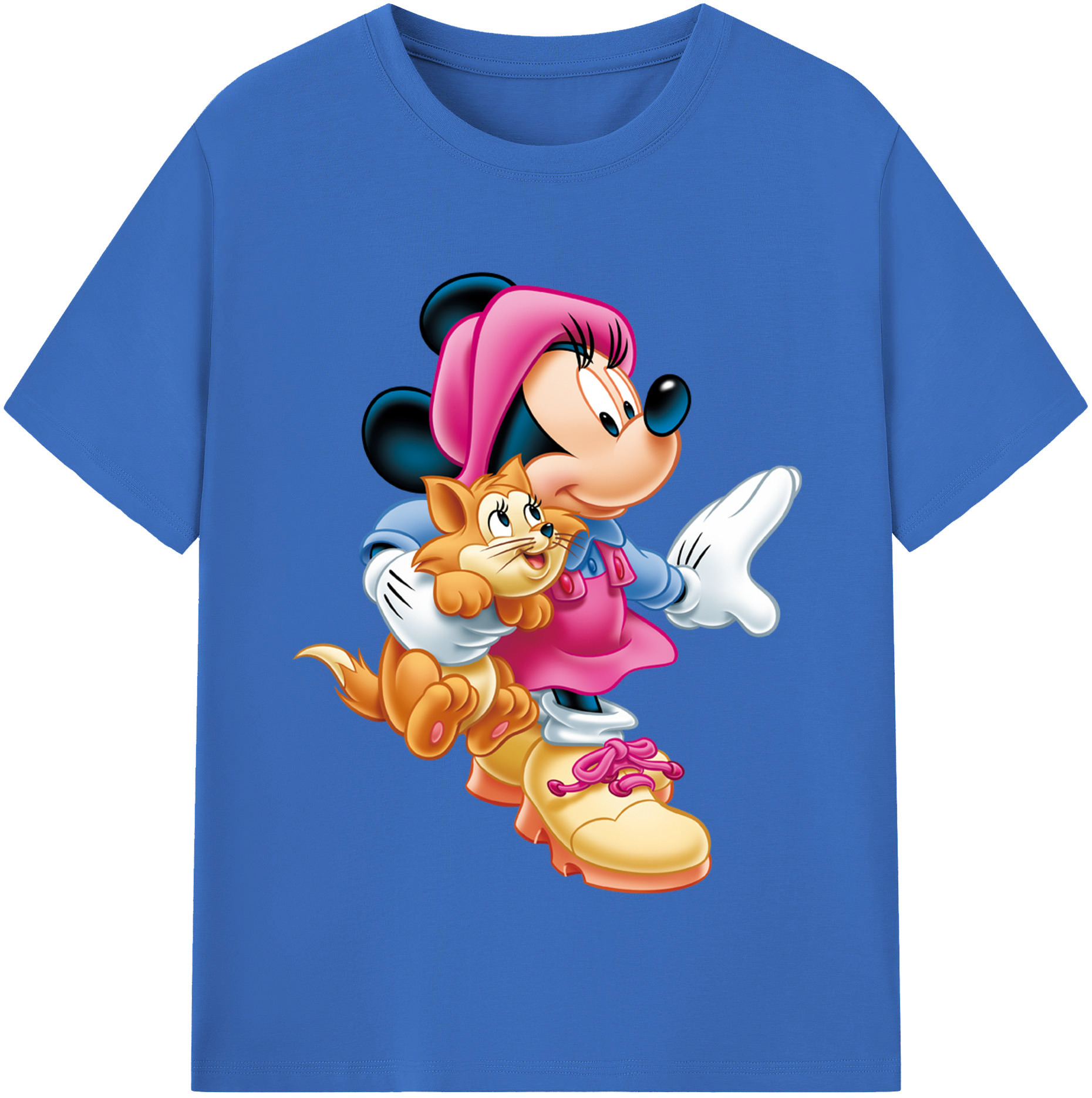 （画像用） ミッキーマウス Mickey Mouse 綿100％半袖Tシャツ（フロントプリント）