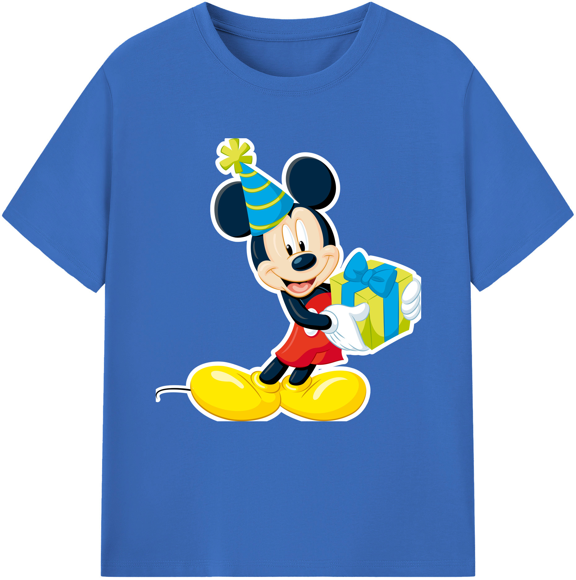 （画像用） ミッキーマウス Mickey Mouse 綿100％半袖Tシャツ（フロントプリント）
