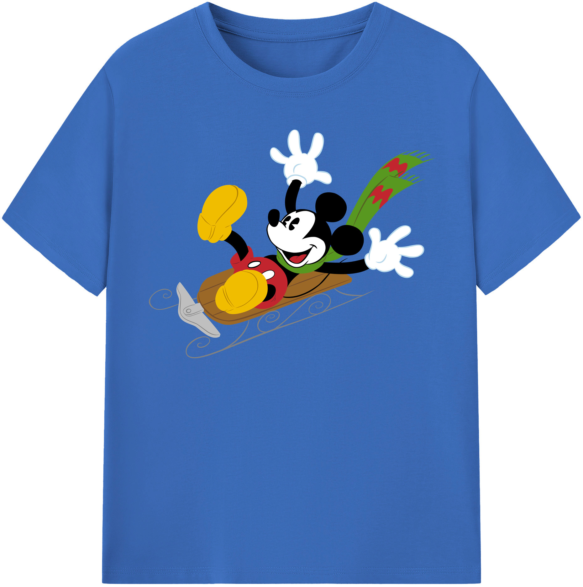 （画像用） ミッキーマウス Mickey Mouse 綿100％半袖Tシャツ（フロントプリント）