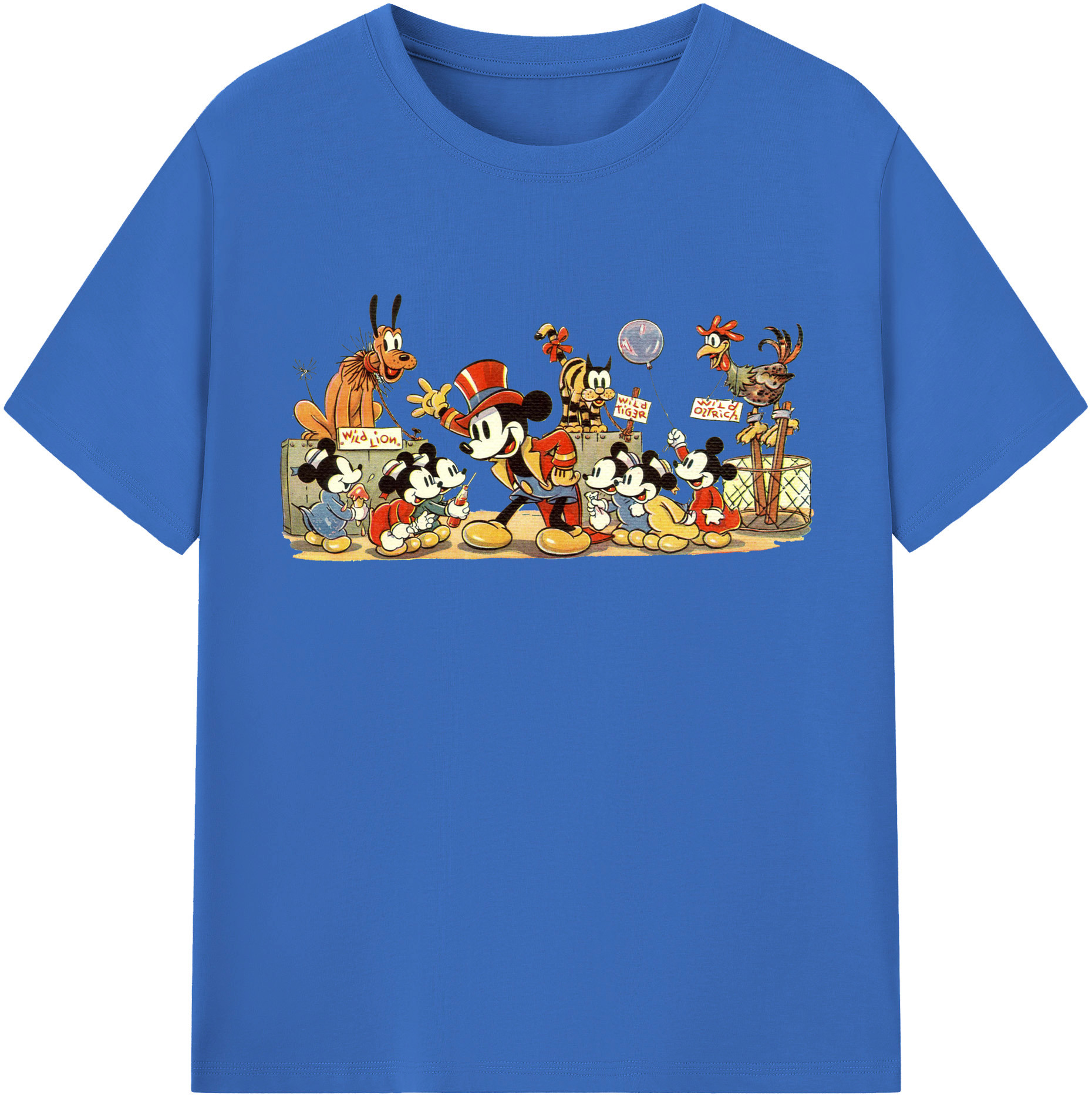 （画像用） ミッキーマウス Mickey Mouse 綿100％半袖Tシャツ（フロントプリント）
