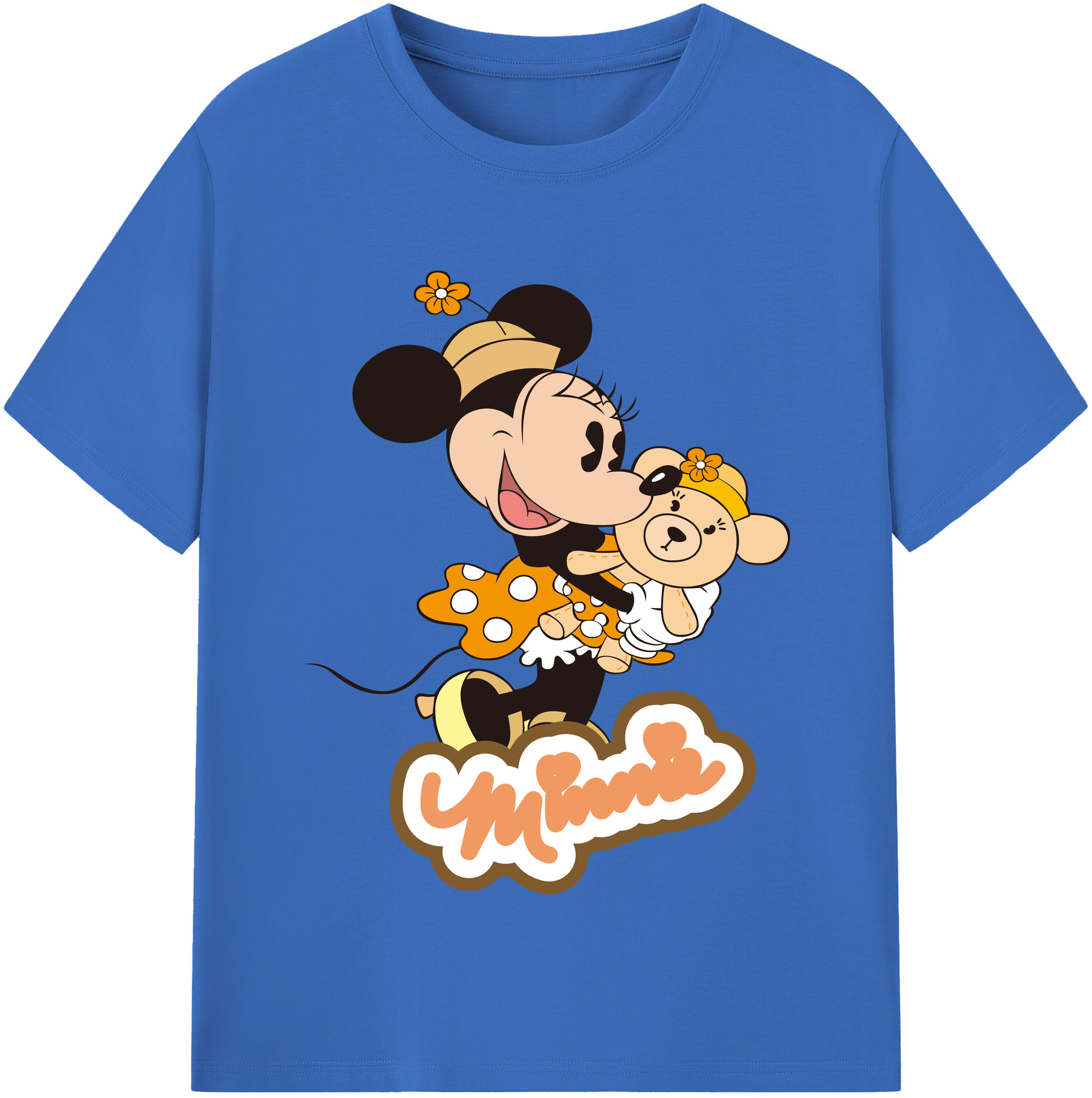 （画像用） ミッキーマウス Mickey Mouse 綿100％半袖Tシャツ（フロントプリント）