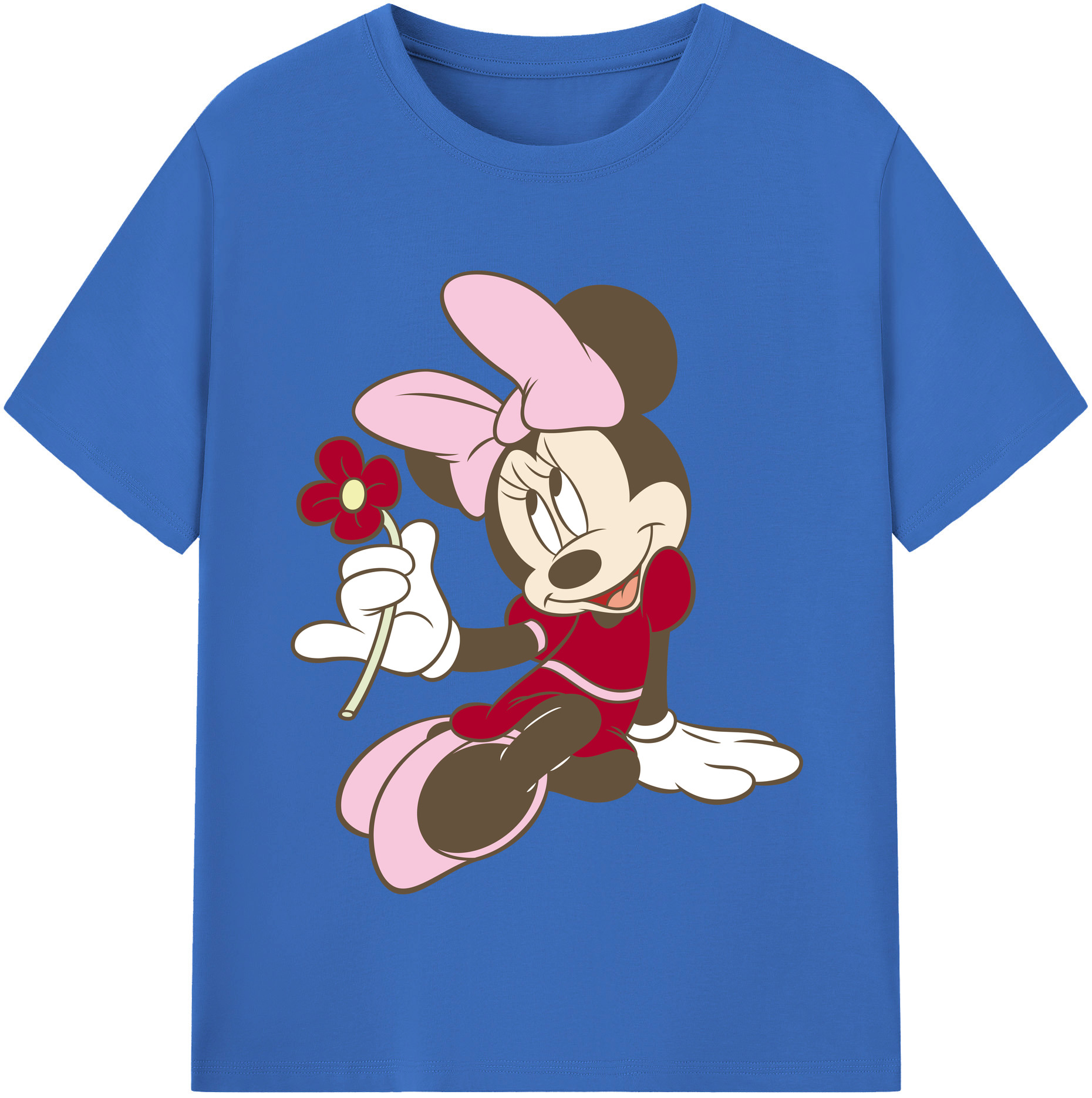 （画像用） ミッキーマウス Mickey Mouse 綿100％半袖Tシャツ（フロントプリント）