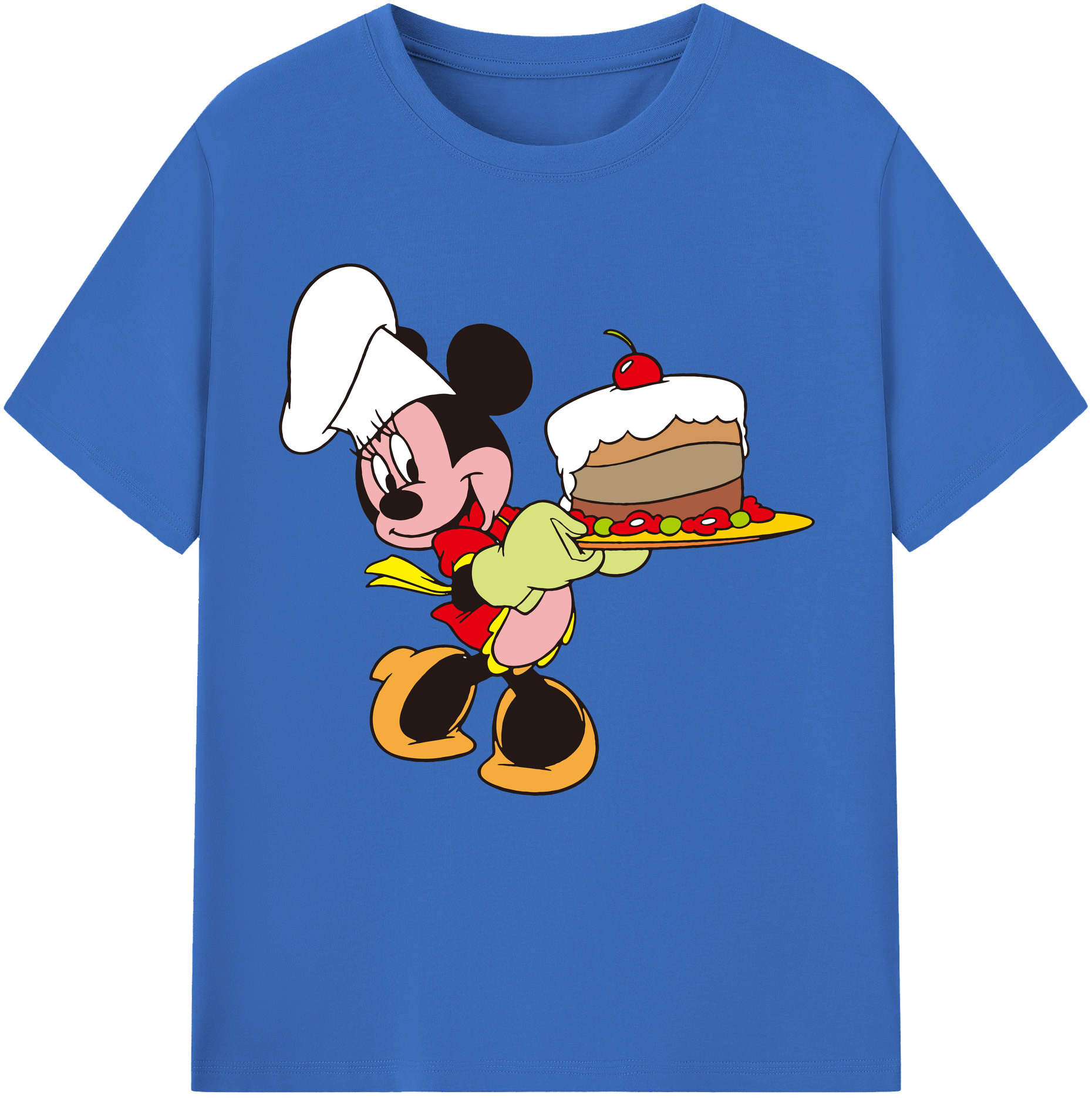 （画像用） ミッキーマウス Mickey Mouse 綿100％半袖Tシャツ（フロントプリント）