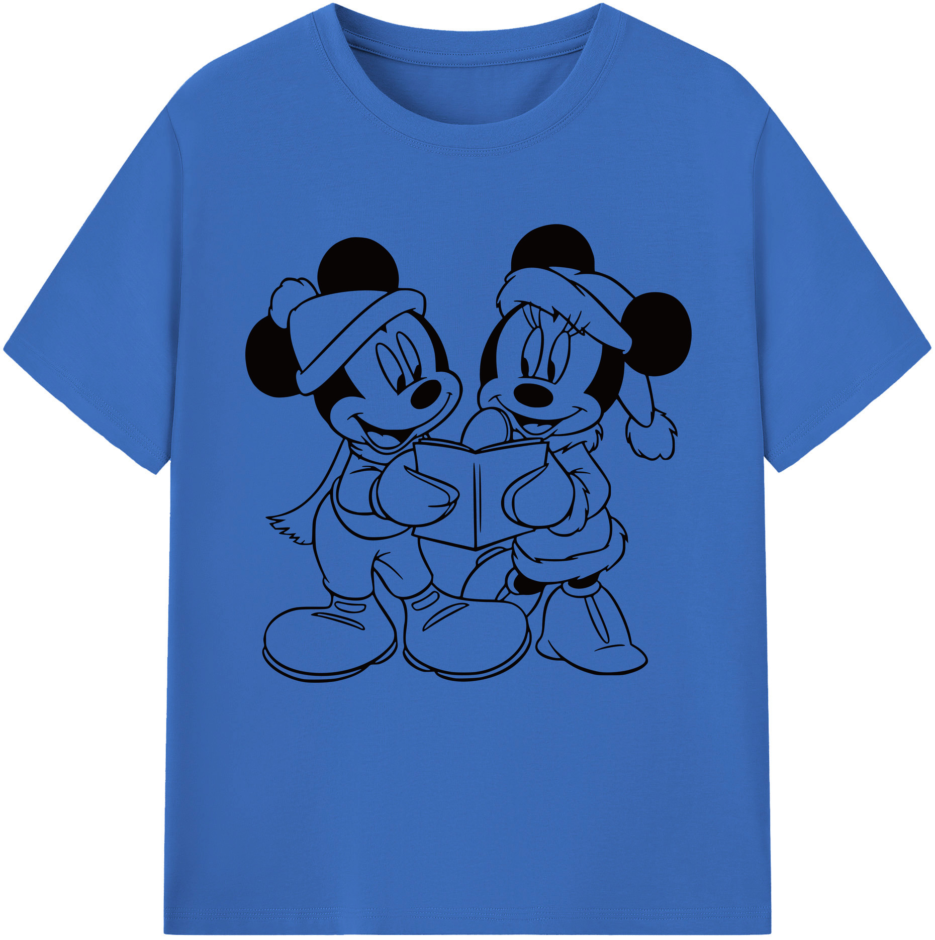 （画像用） ミッキーマウス Mickey Mouse 綿100％半袖Tシャツ（フロントプリント）