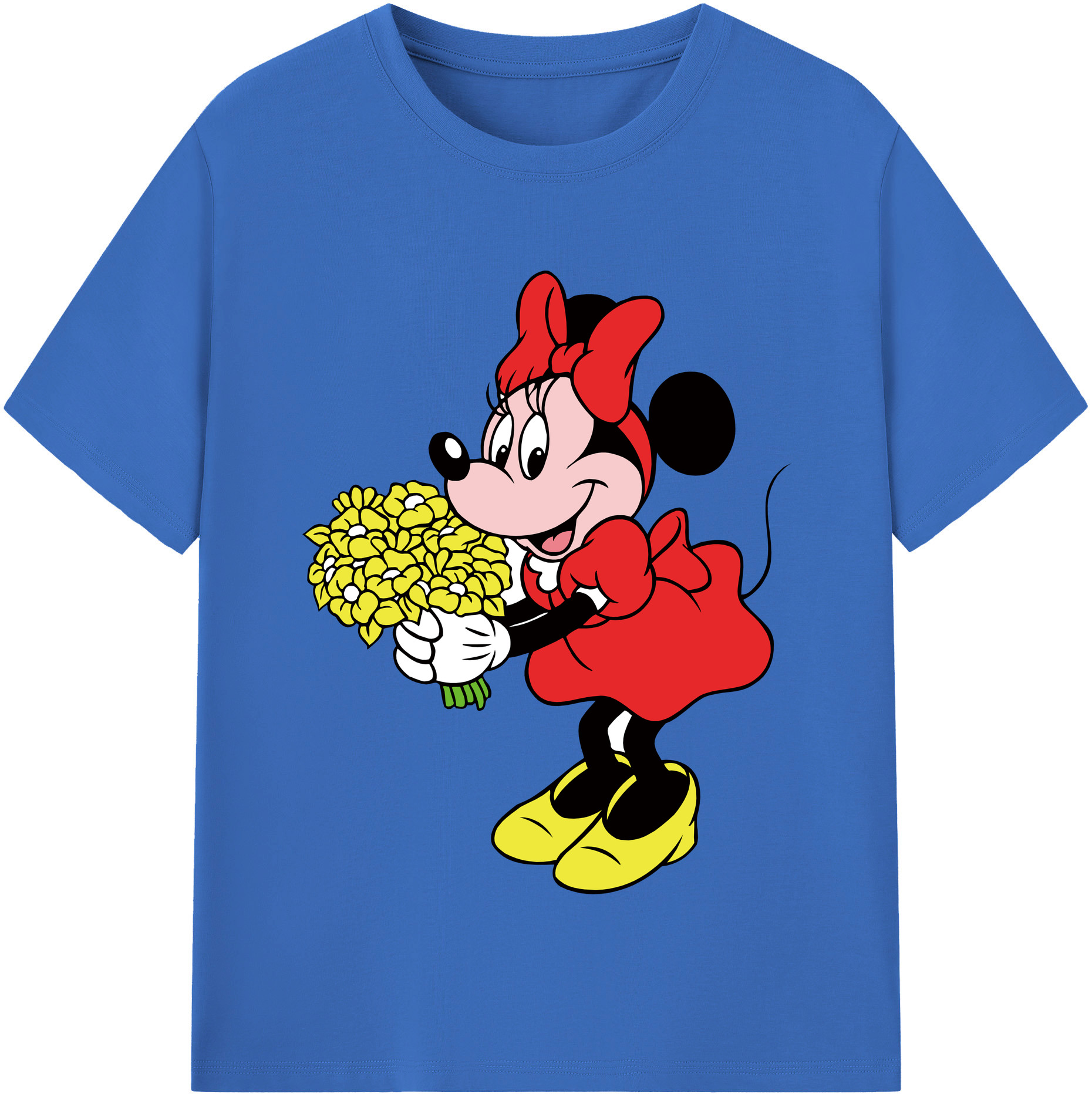 （画像用） ミッキーマウス Mickey Mouse 綿100％半袖Tシャツ（フロントプリント）