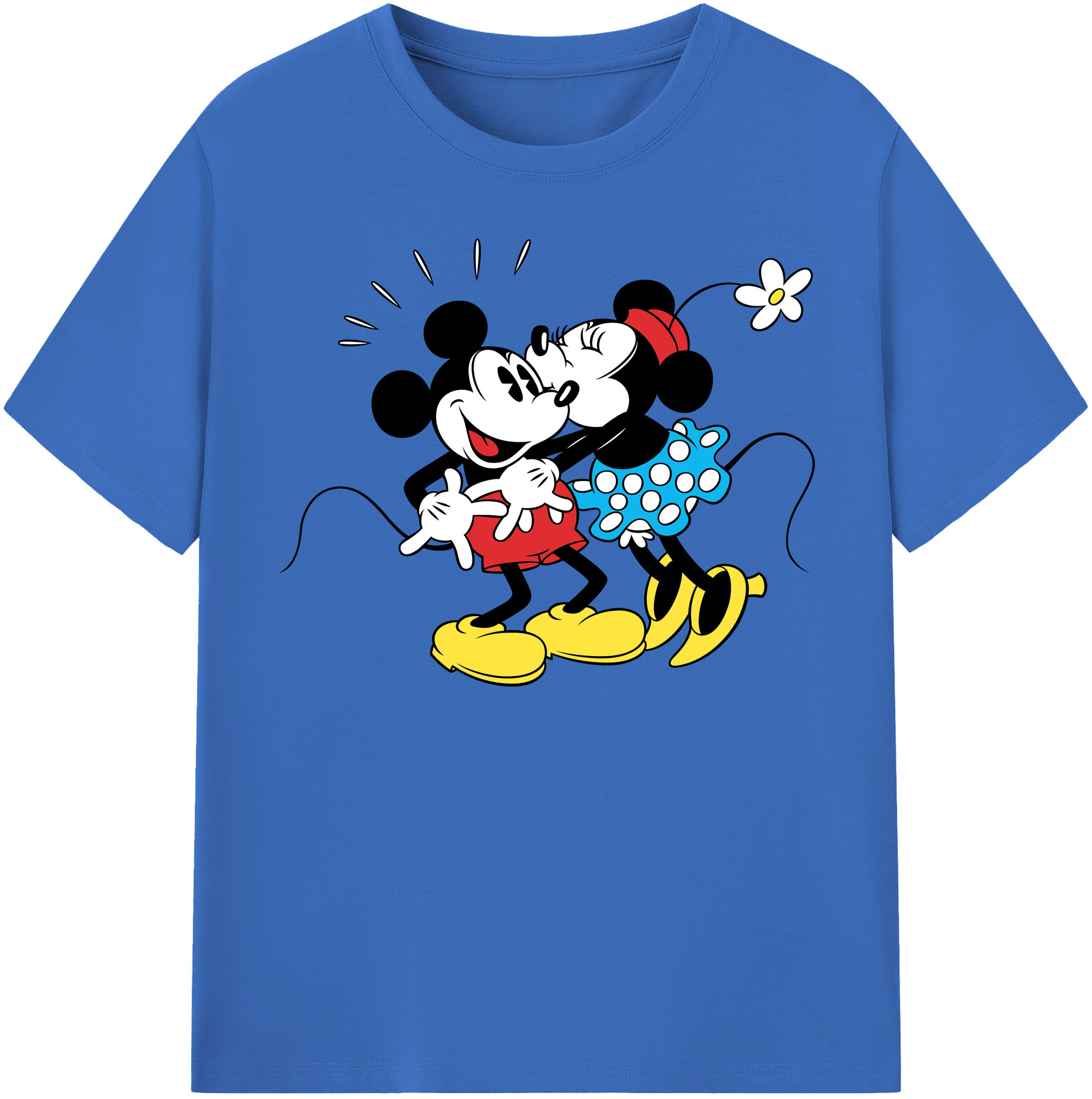 （画像用） ミッキーマウス Mickey Mouse 綿100％半袖Tシャツ（フロントプリント）