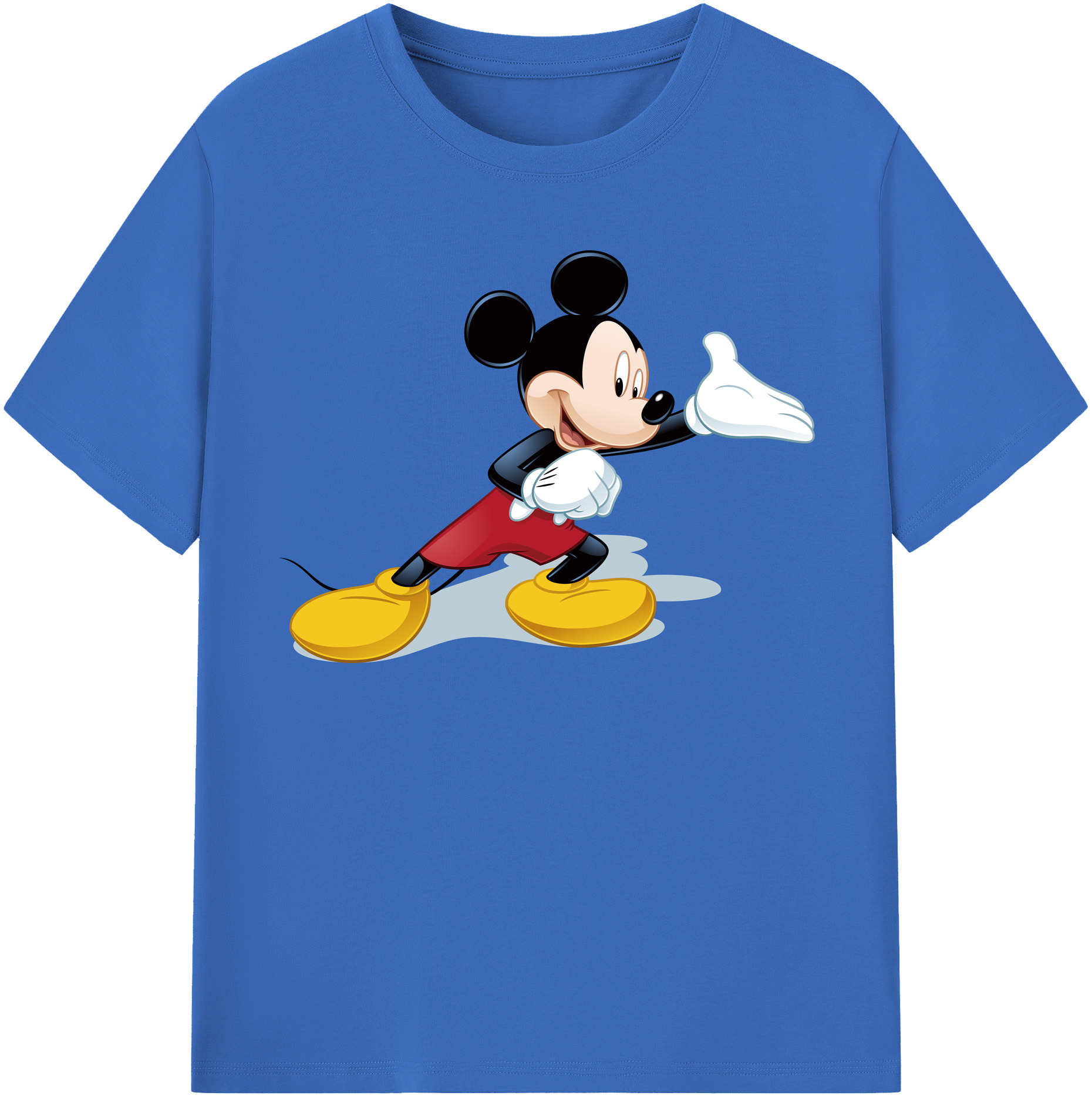 （画像用） ミッキーマウス Mickey Mouse 綿100％半袖Tシャツ（フロントプリント）