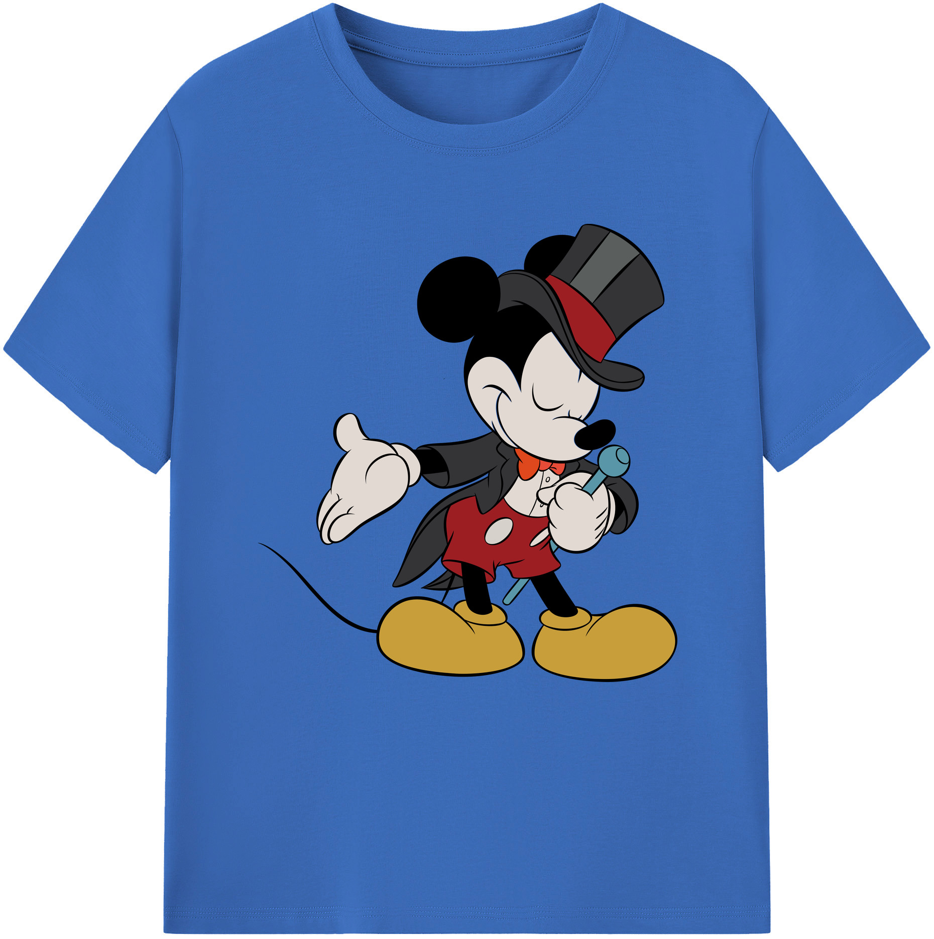 （画像用） ミッキーマウス Mickey Mouse 綿100％半袖Tシャツ（フロントプリント）