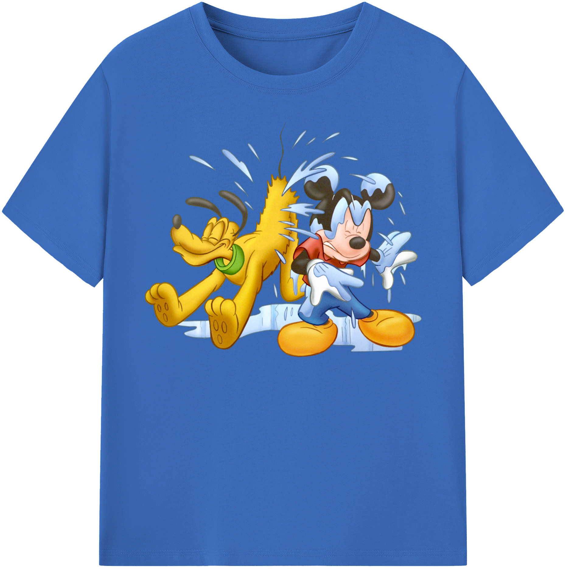 （画像用） ミッキーマウス Mickey Mouse 綿100％半袖Tシャツ（フロントプリント）