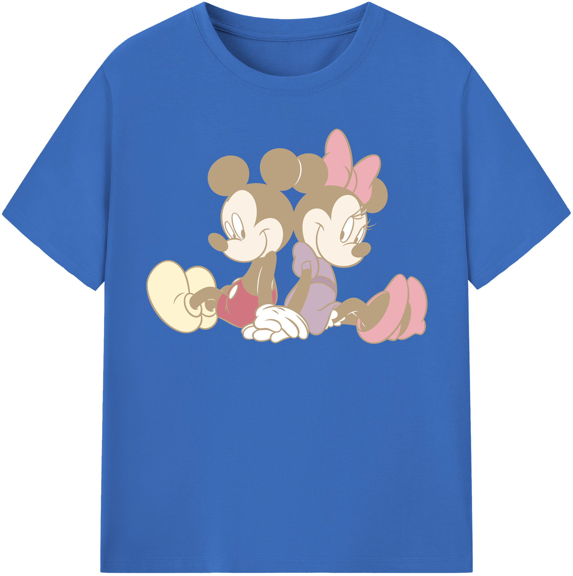 （画像用） ミッキーマウス Mickey Mouse 綿100％半袖Tシャツ（フロントプリント）