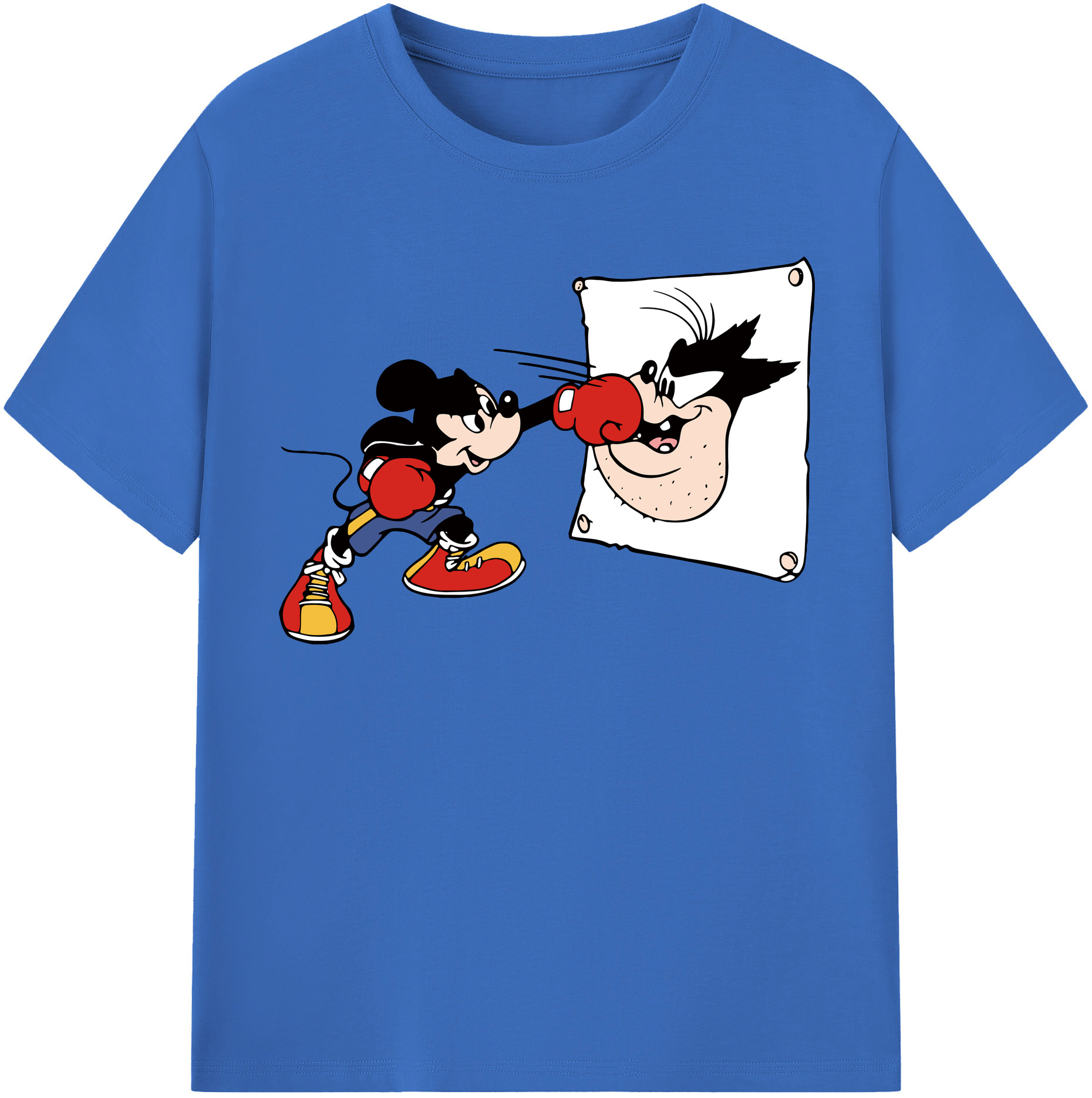 （画像用） ミッキーマウス Mickey Mouse 綿100％半袖Tシャツ（フロントプリント）