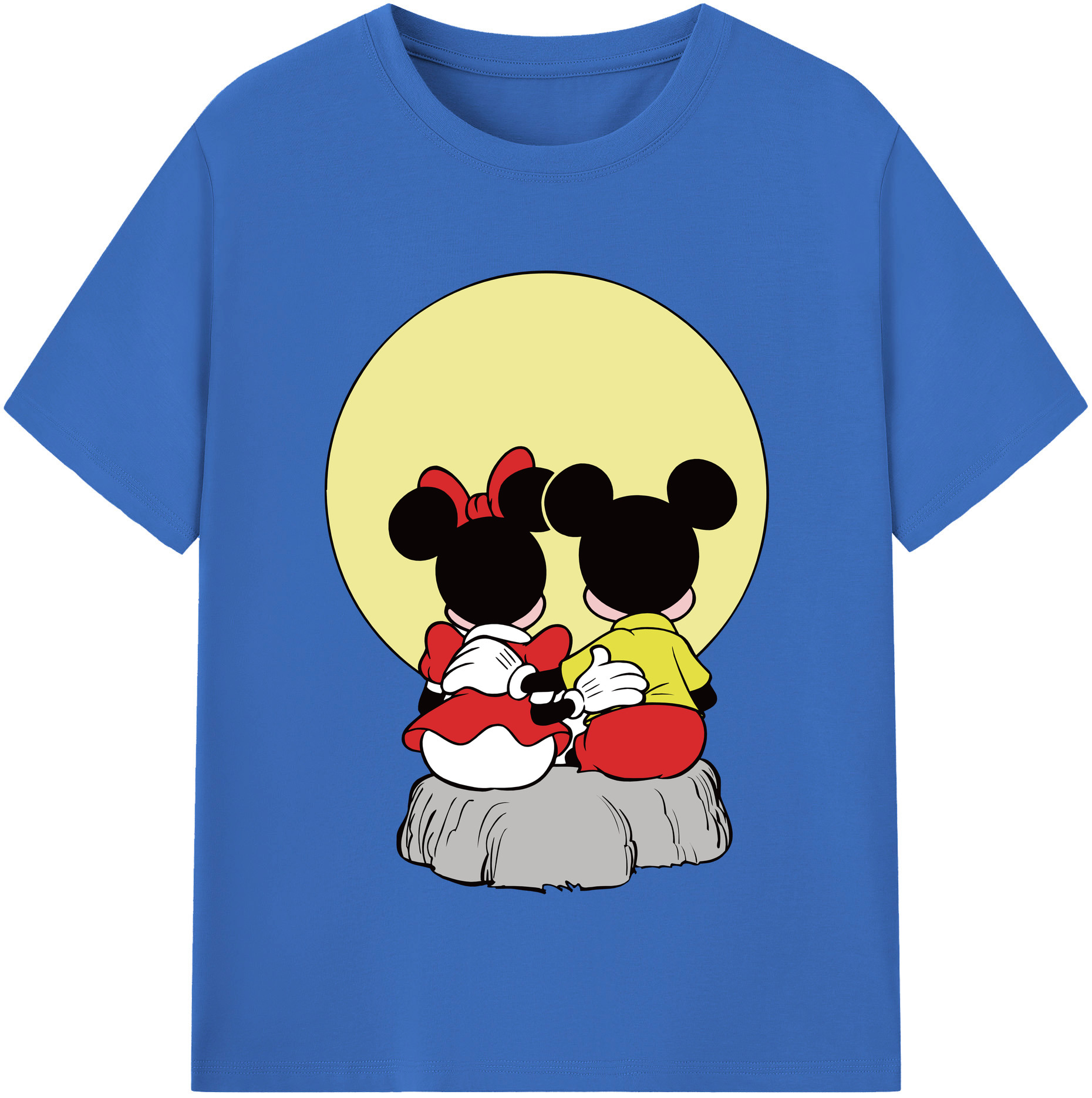 （画像用） ミッキーマウス Mickey Mouse 綿100％半袖Tシャツ（フロントプリント）