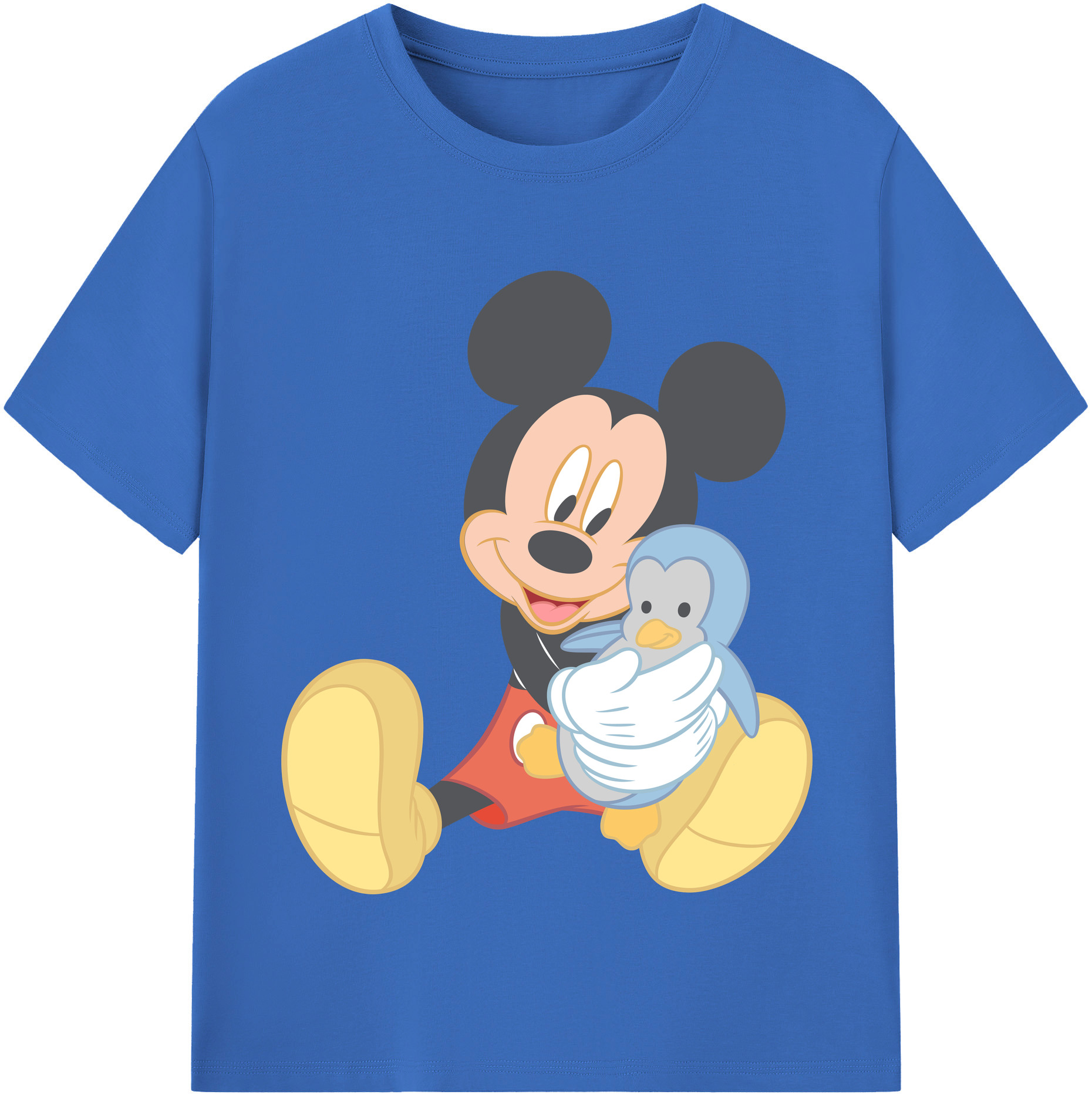 （画像用） ミッキーマウス Mickey Mouse 綿100％半袖Tシャツ（フロントプリント）