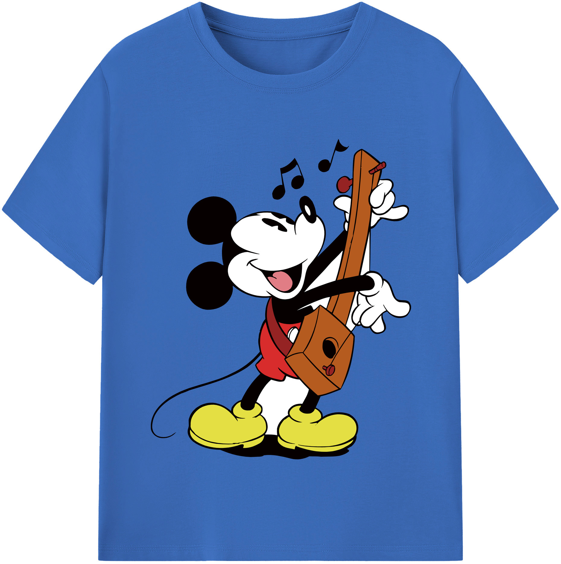 （画像用） ミッキーマウス Mickey Mouse 綿100％半袖Tシャツ（フロントプリント）