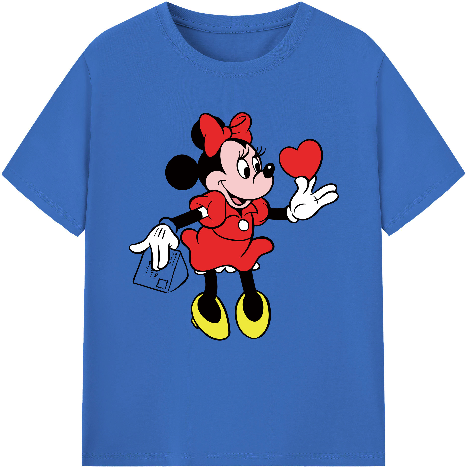 （画像用） ミッキーマウス Mickey Mouse 綿100％半袖Tシャツ（フロントプリント）