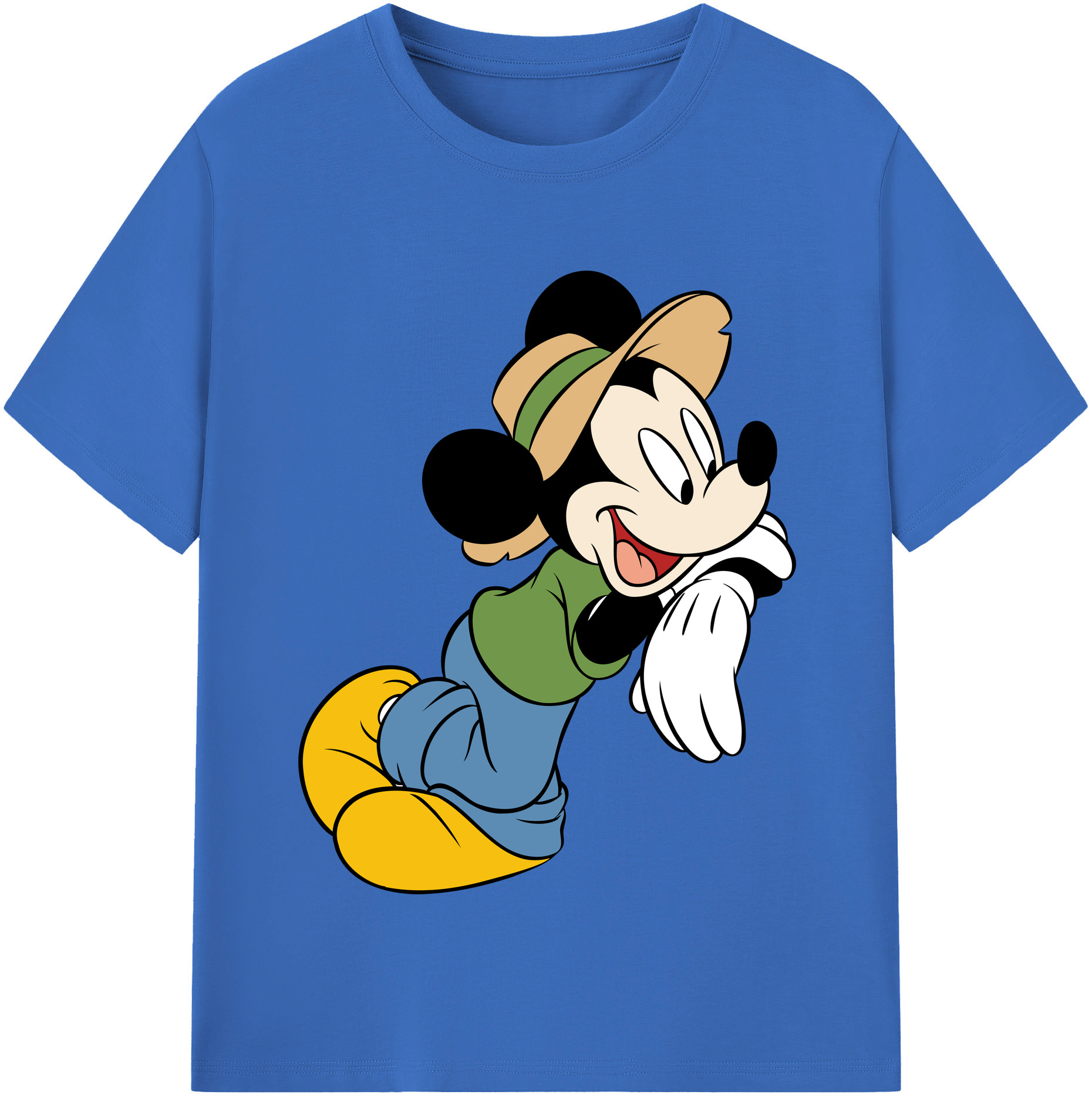 （画像用） ミッキーマウス Mickey Mouse 綿100％半袖Tシャツ（フロントプリント）