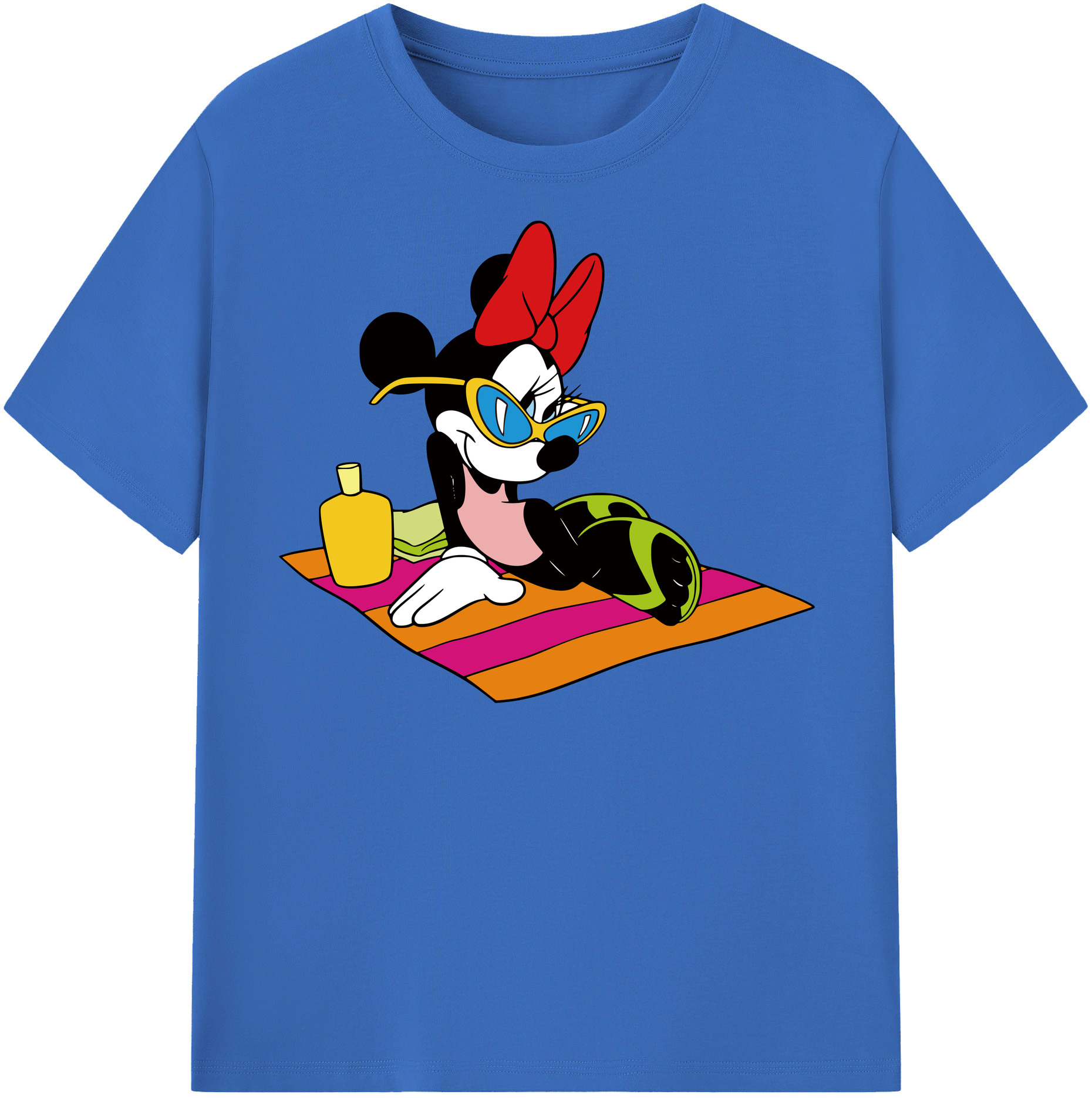 （画像用） ミッキーマウス Mickey Mouse 綿100％半袖Tシャツ（フロントプリント）