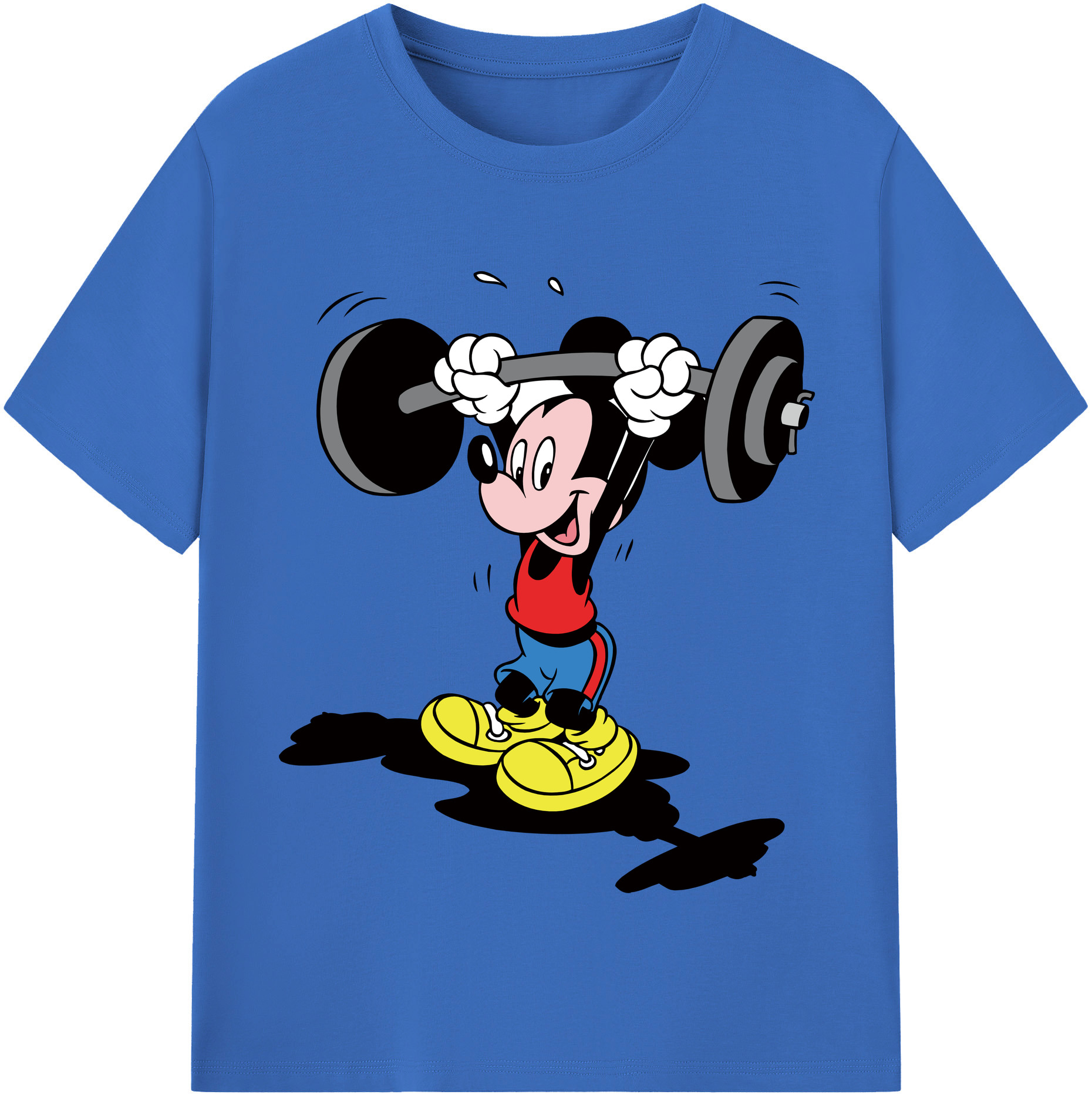 （画像用） ミッキーマウス Mickey Mouse 綿100％半袖Tシャツ（フロントプリント）