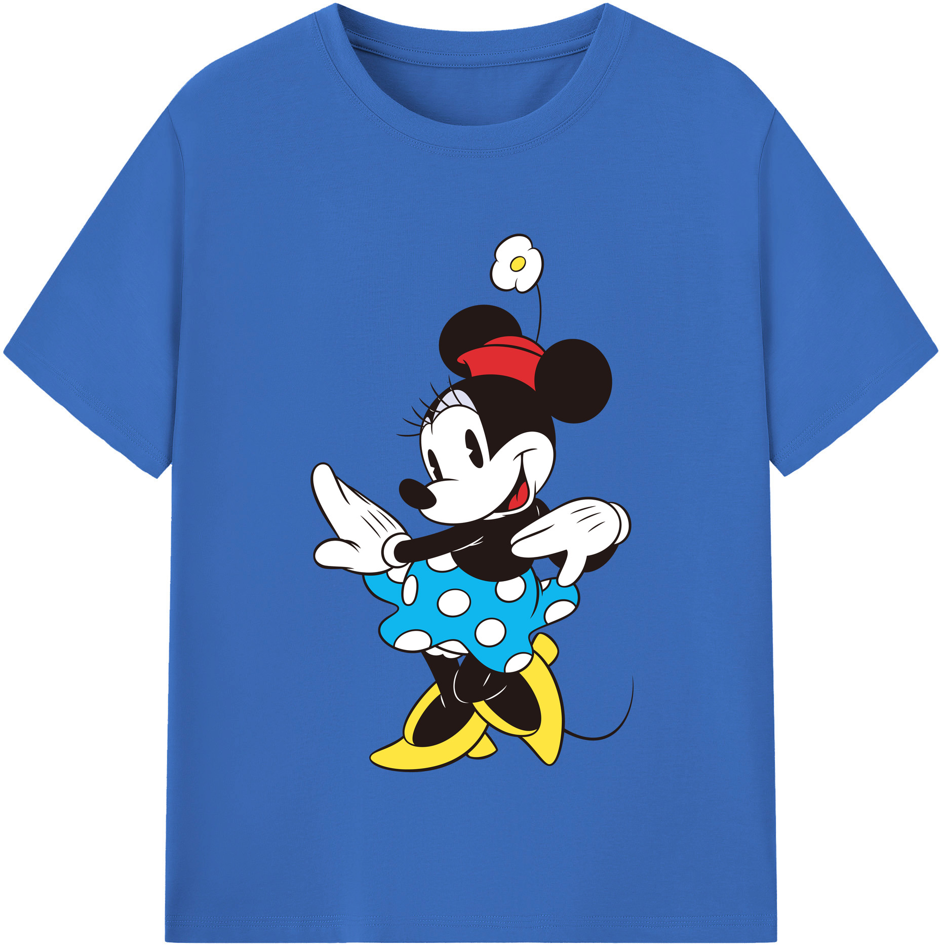 （画像用） ミッキーマウス Mickey Mouse 綿100％半袖Tシャツ（フロントプリント）