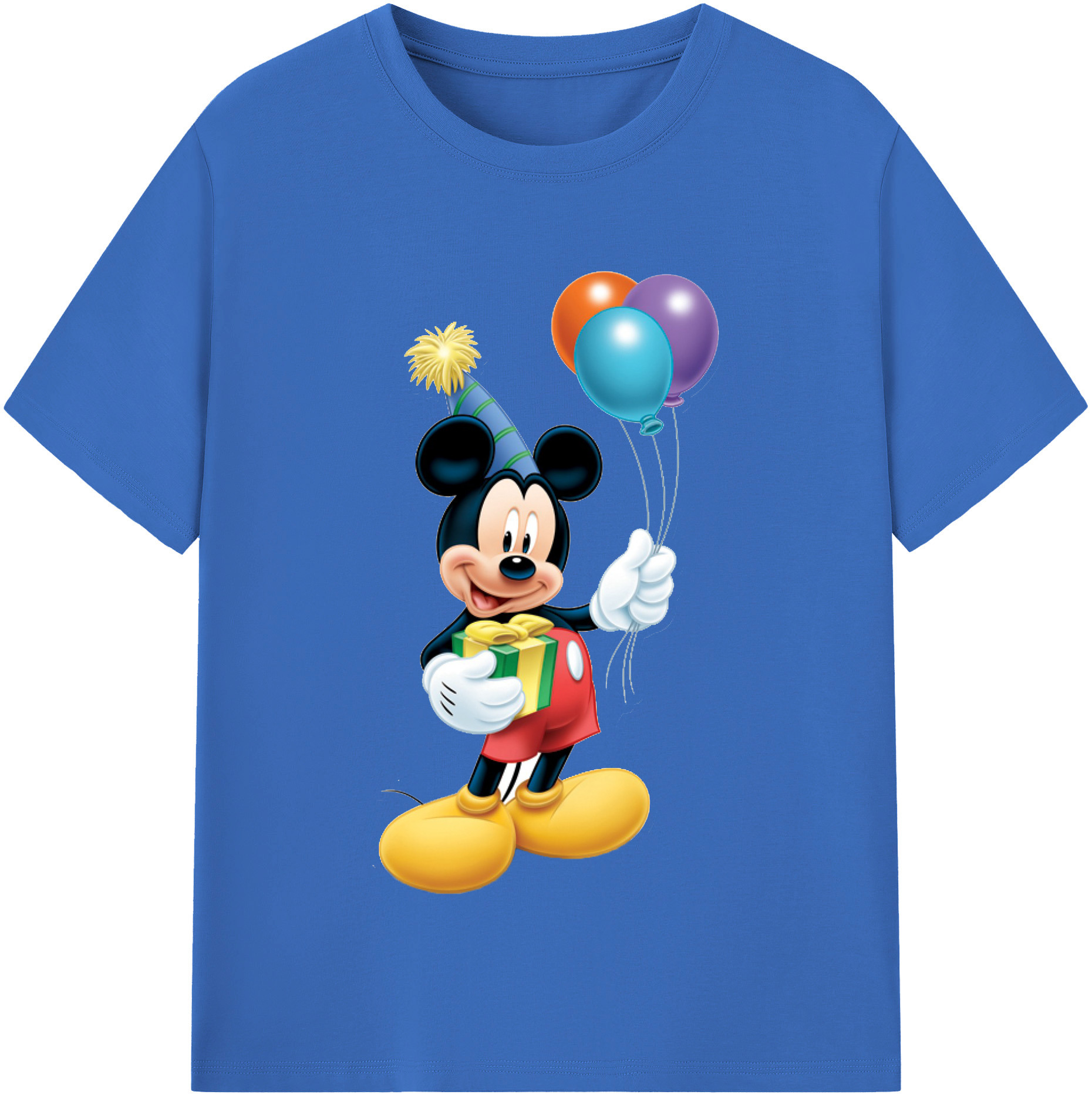 （画像用） ミッキーマウス Mickey Mouse 綿100％半袖Tシャツ（フロントプリント）