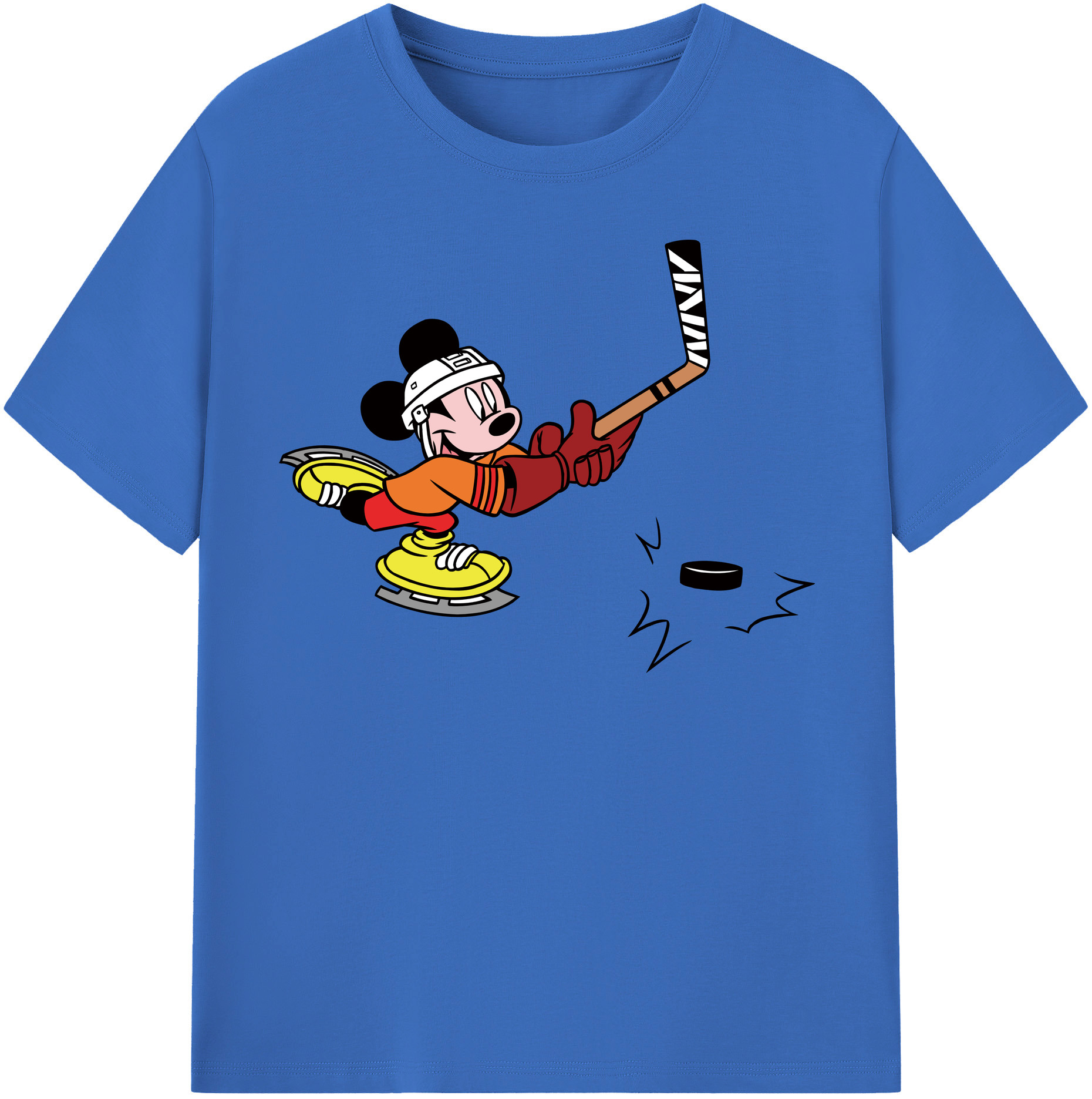 （画像用） ミッキーマウス Mickey Mouse 綿100％半袖Tシャツ（フロントプリント）