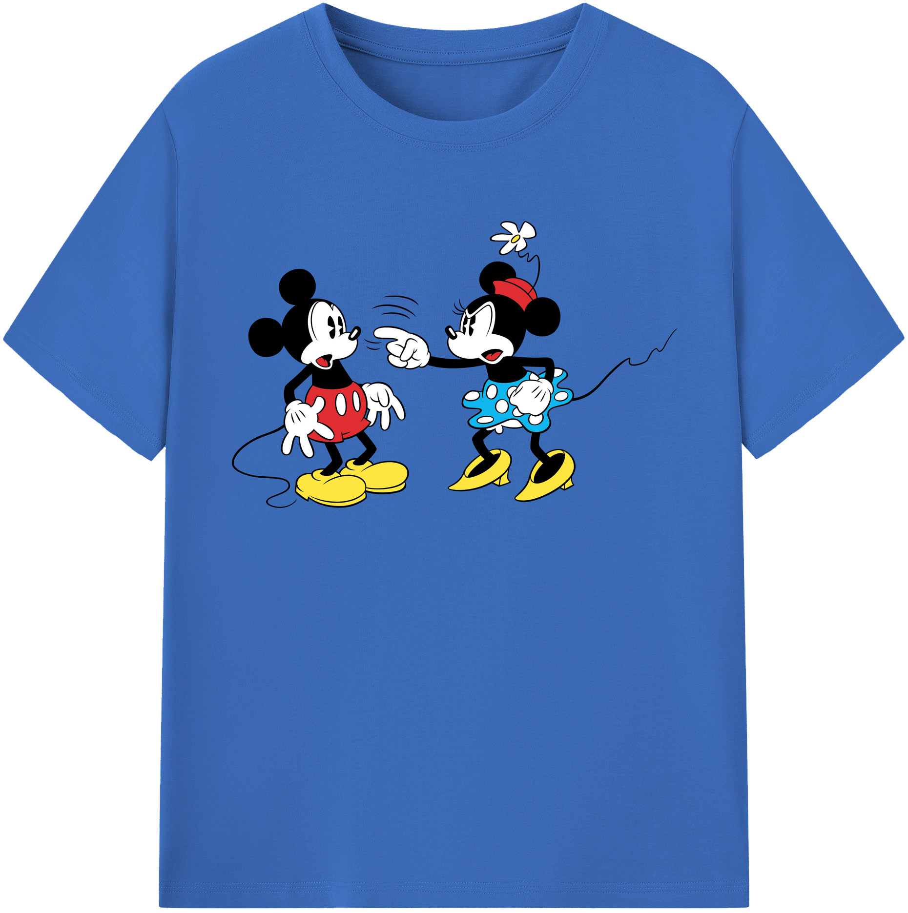 （画像用） ミッキーマウス Mickey Mouse 綿100％半袖Tシャツ（フロントプリント）