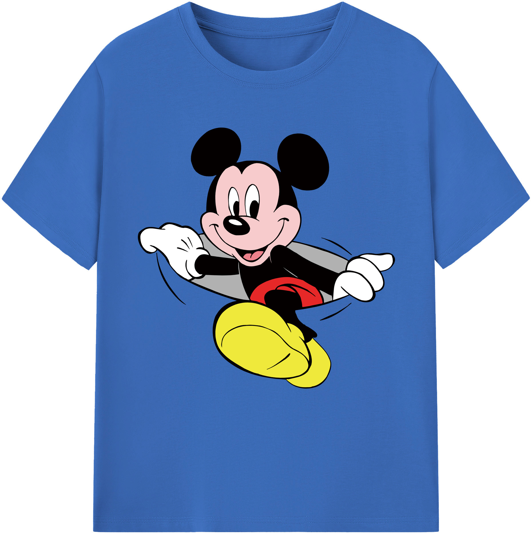 （画像用） ミッキーマウス Mickey Mouse 綿100％半袖Tシャツ（フロントプリント）