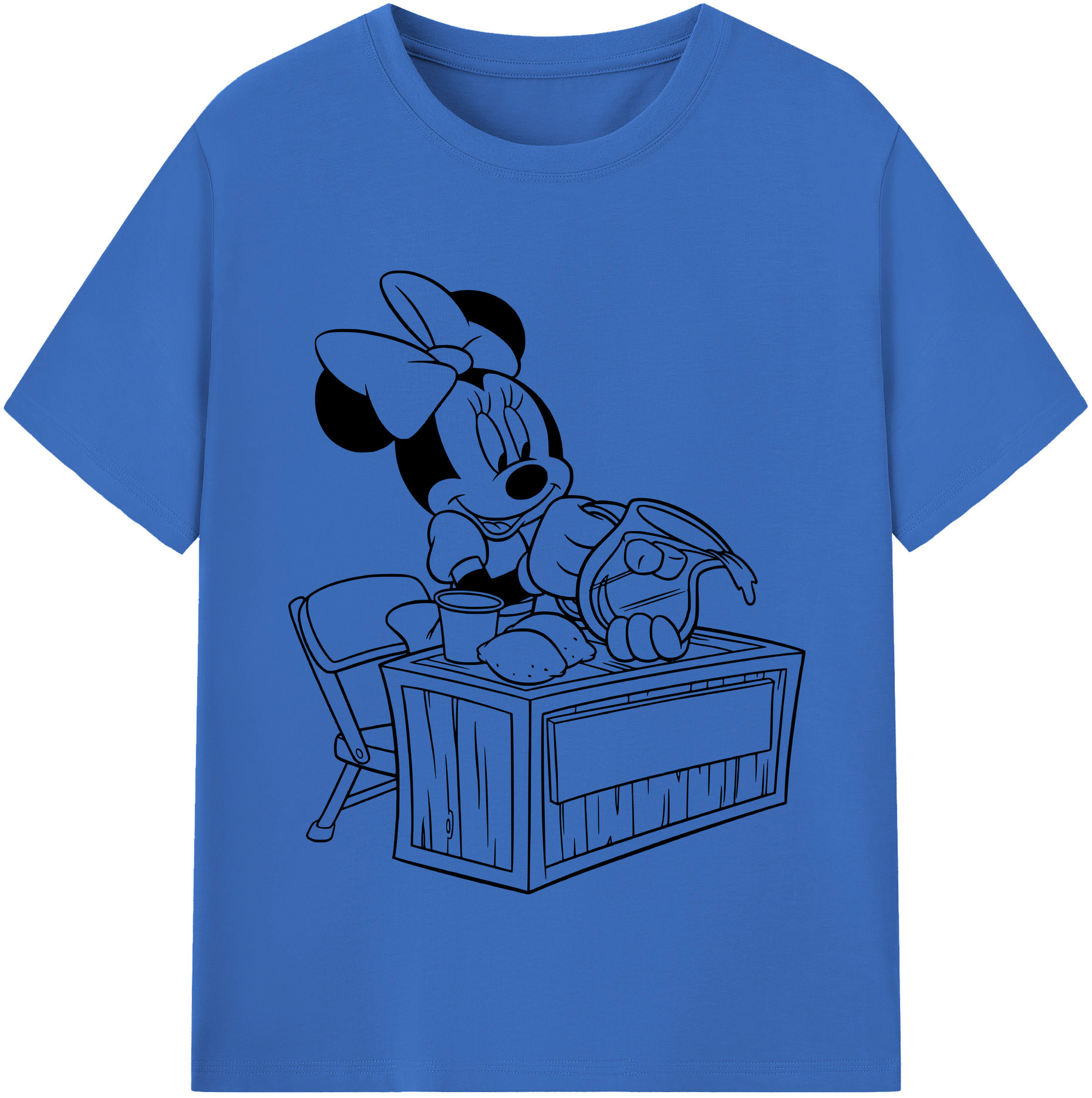 （画像用） ミッキーマウス Mickey Mouse 綿100％半袖Tシャツ（フロントプリント）