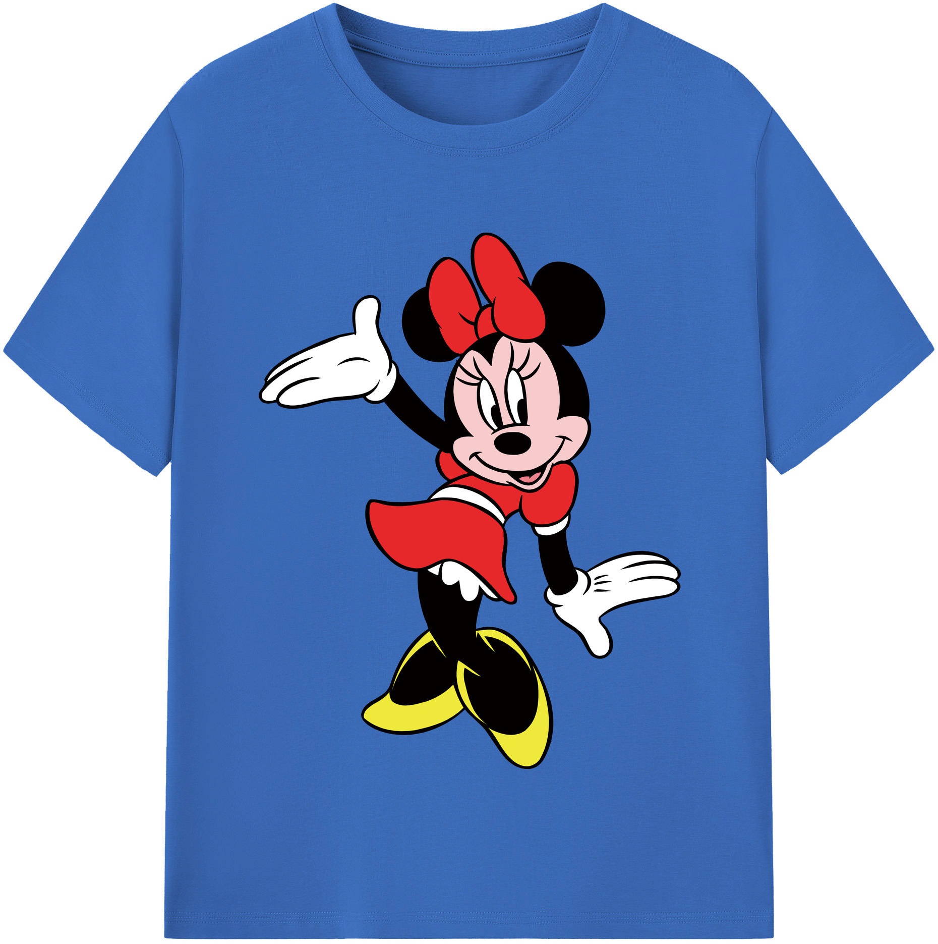 （画像用） ミッキーマウス Mickey Mouse 綿100％半袖Tシャツ（フロントプリント）