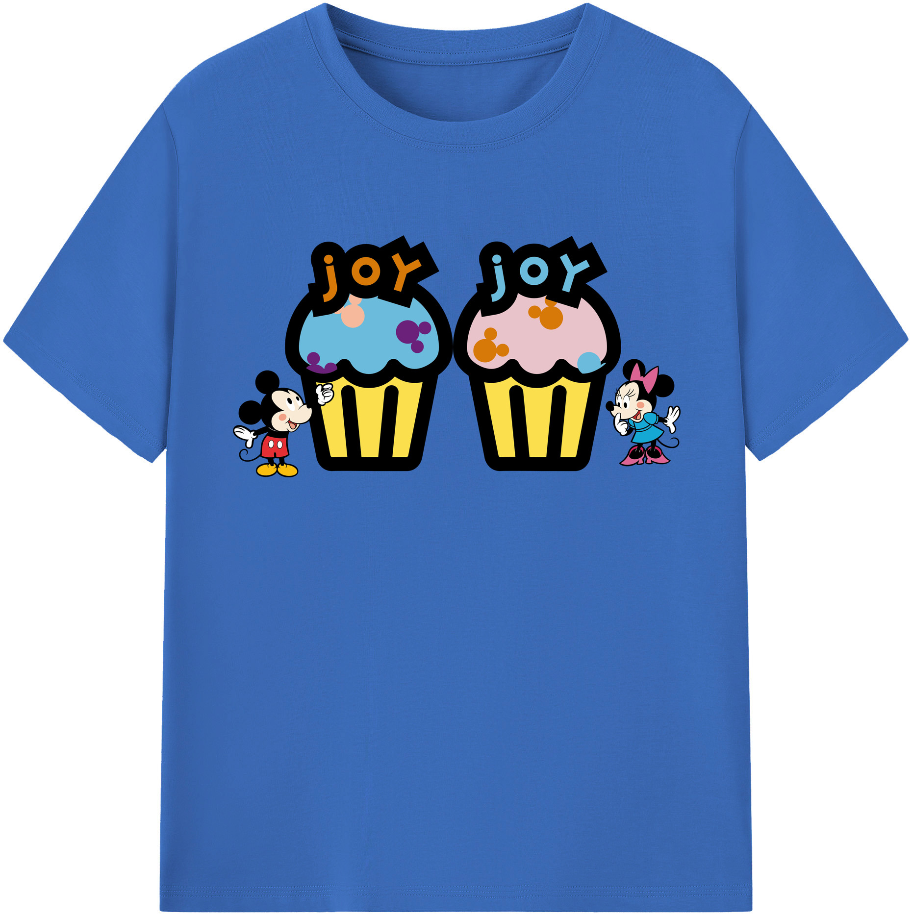 （画像用） ミッキーマウス Mickey Mouse 綿100％半袖Tシャツ（フロントプリント）