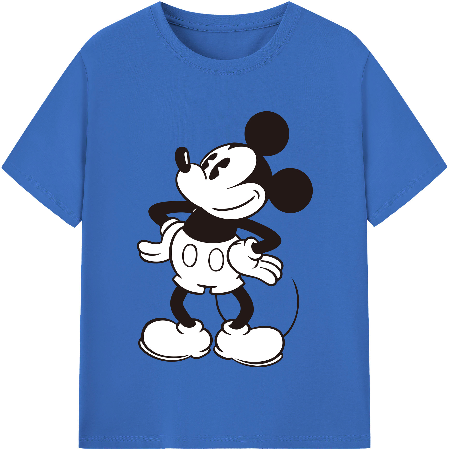 （画像用） ミッキーマウス Mickey Mouse 綿100％半袖Tシャツ（フロントプリント）