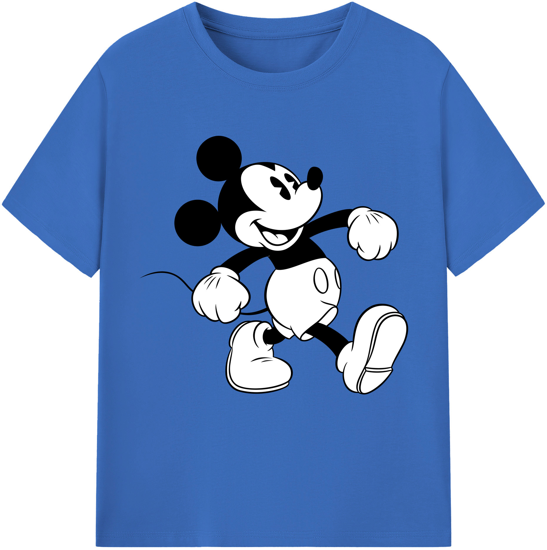 （画像用） ミッキーマウス Mickey Mouse 綿100％半袖Tシャツ（フロントプリント）