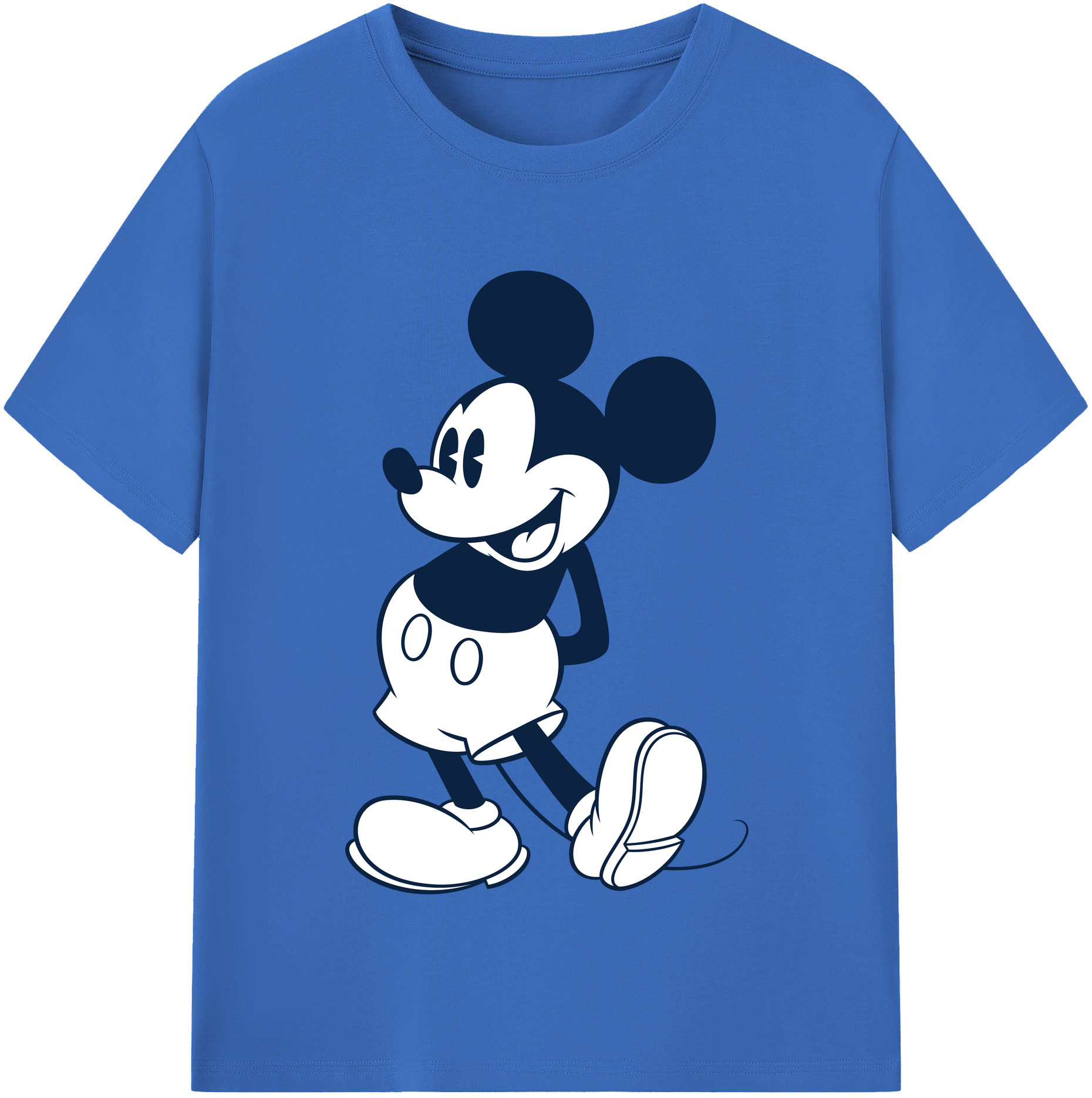 （画像用） ミッキーマウス Mickey Mouse 綿100％半袖Tシャツ（フロントプリント）