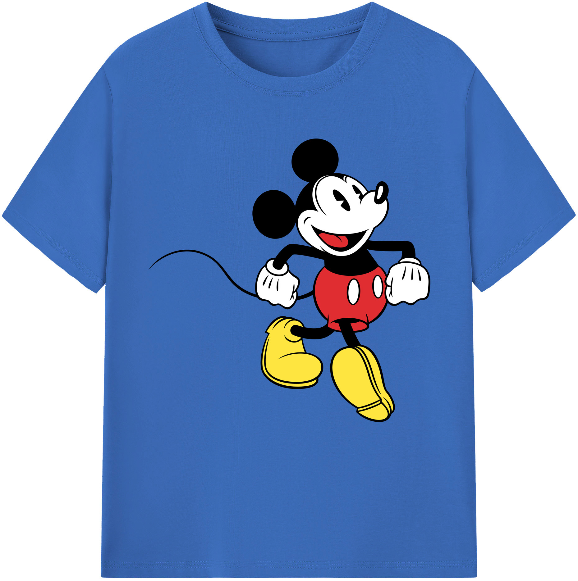 （画像用） ミッキーマウス Mickey Mouse 綿100％半袖Tシャツ（フロントプリント）