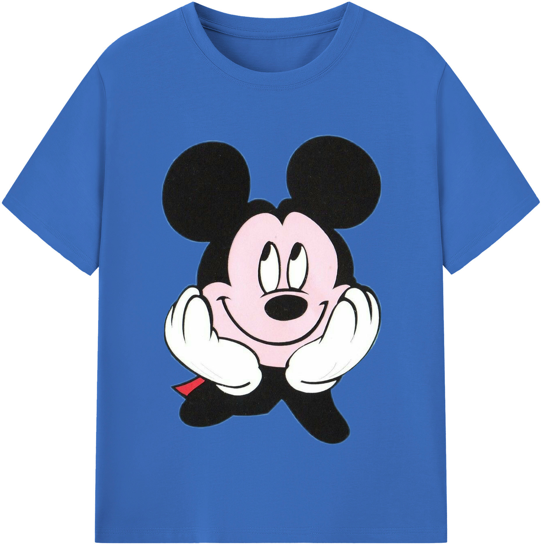 （画像用） ミッキーマウス Mickey Mouse 綿100％半袖Tシャツ（フロントプリント）