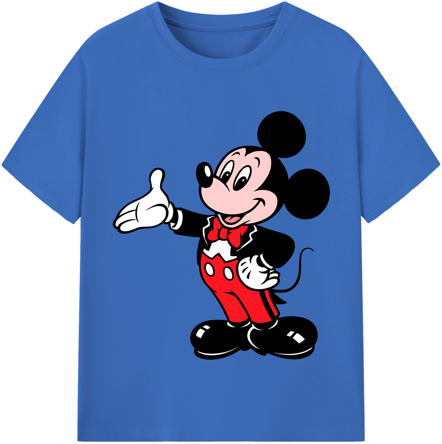 （画像用） ミッキーマウス Mickey Mouse 綿100％半袖Tシャツ（フロントプリント）