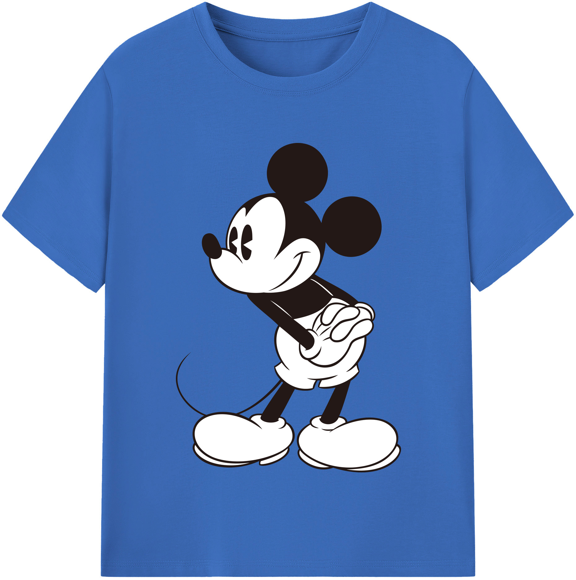 （画像用） ミッキーマウス Mickey Mouse 綿100％半袖Tシャツ（フロントプリント）