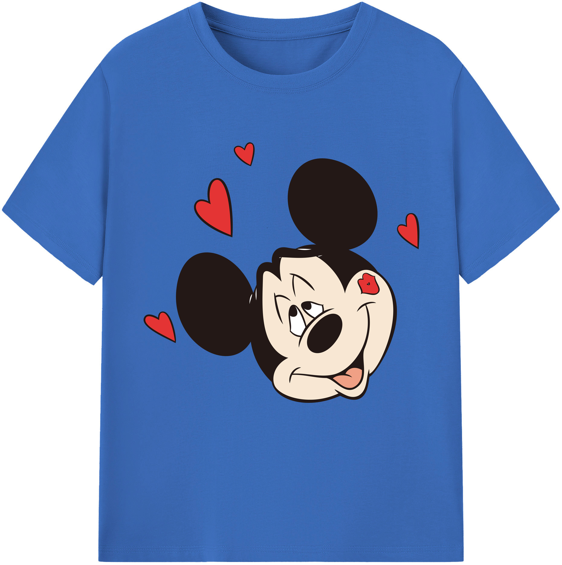 （画像用） ミッキーマウス Mickey Mouse 綿100％半袖Tシャツ（フロントプリント）