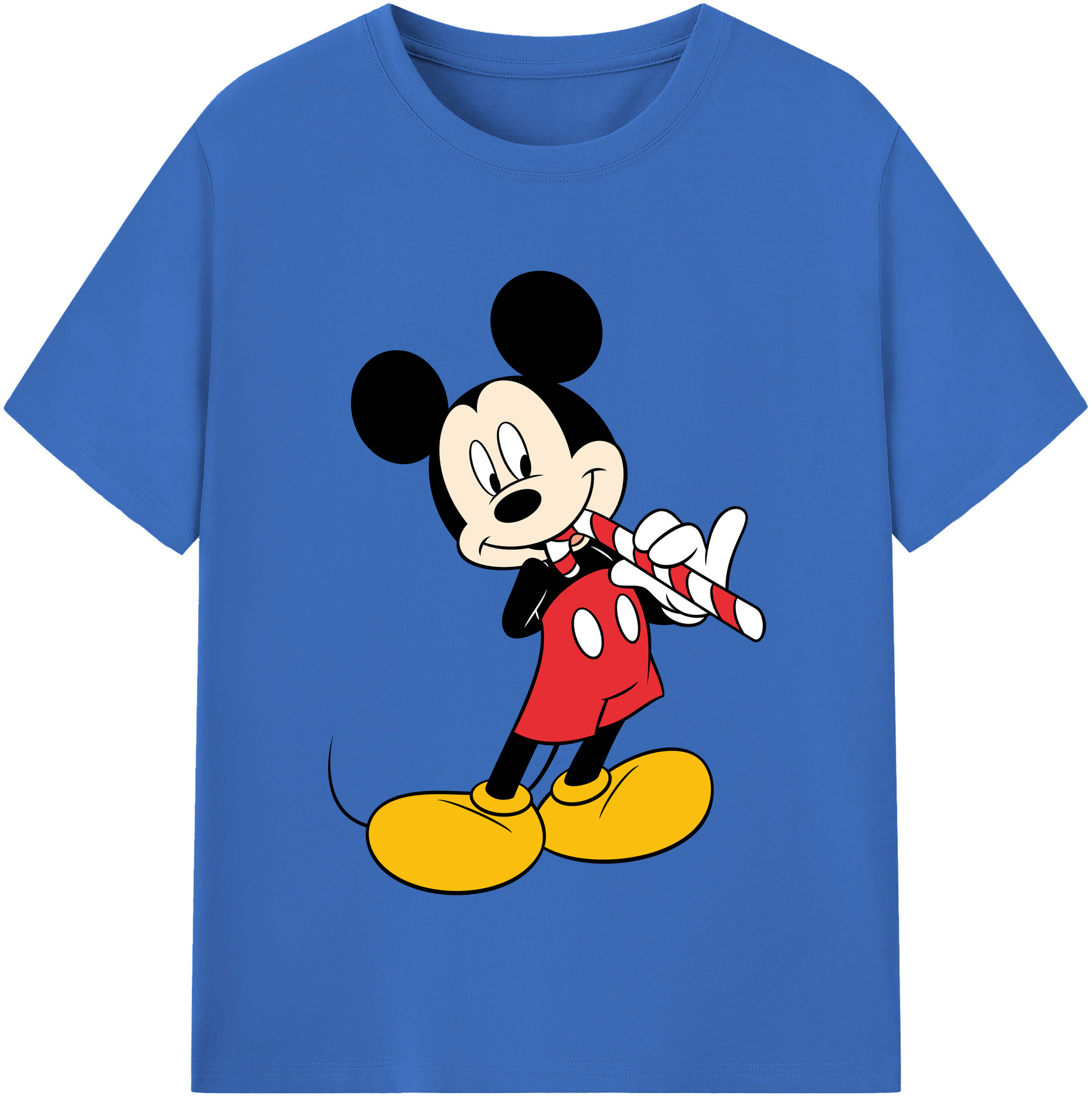 （画像用） ミッキーマウス Mickey Mouse 綿100％半袖Tシャツ（フロントプリント）