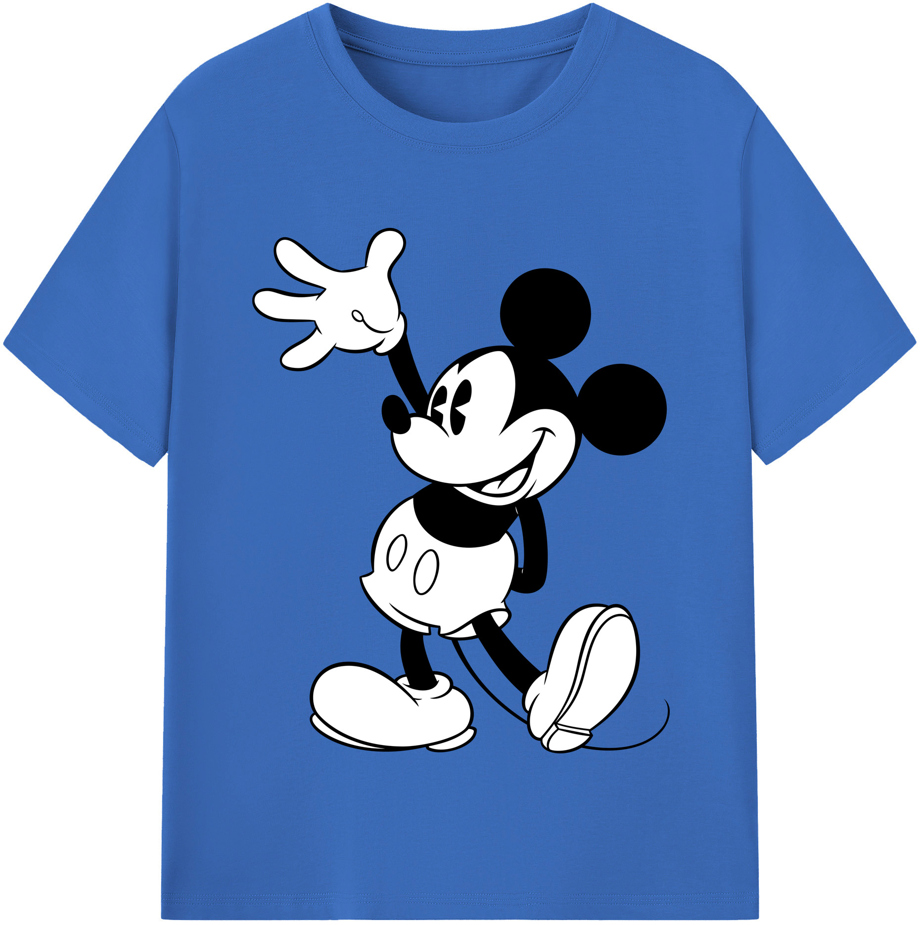 （画像用） ミッキーマウス Mickey Mouse 綿100％半袖Tシャツ（フロントプリント）