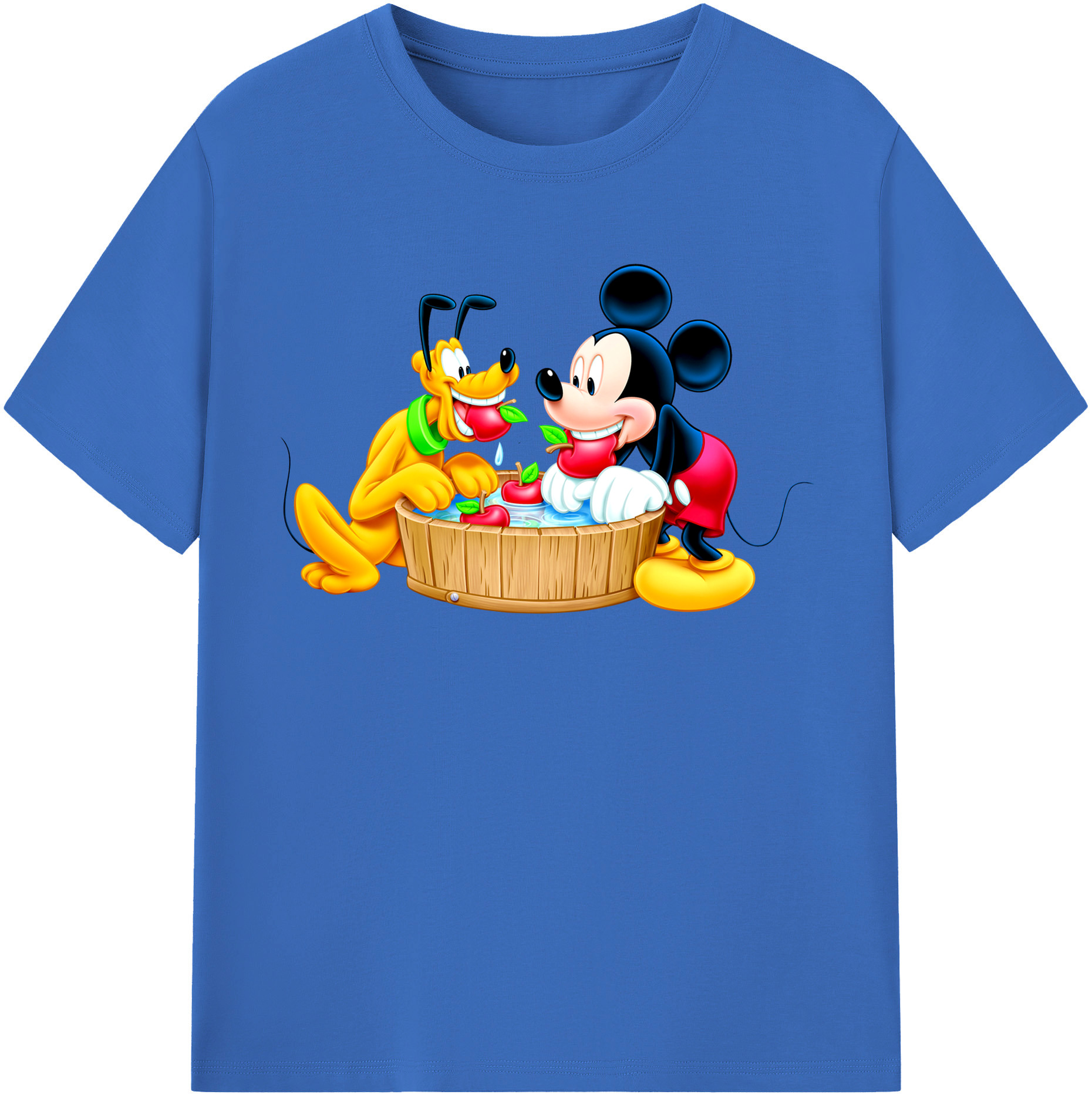 （画像用） ミッキーマウス Mickey Mouse 綿100％半袖Tシャツ（フロントプリント）