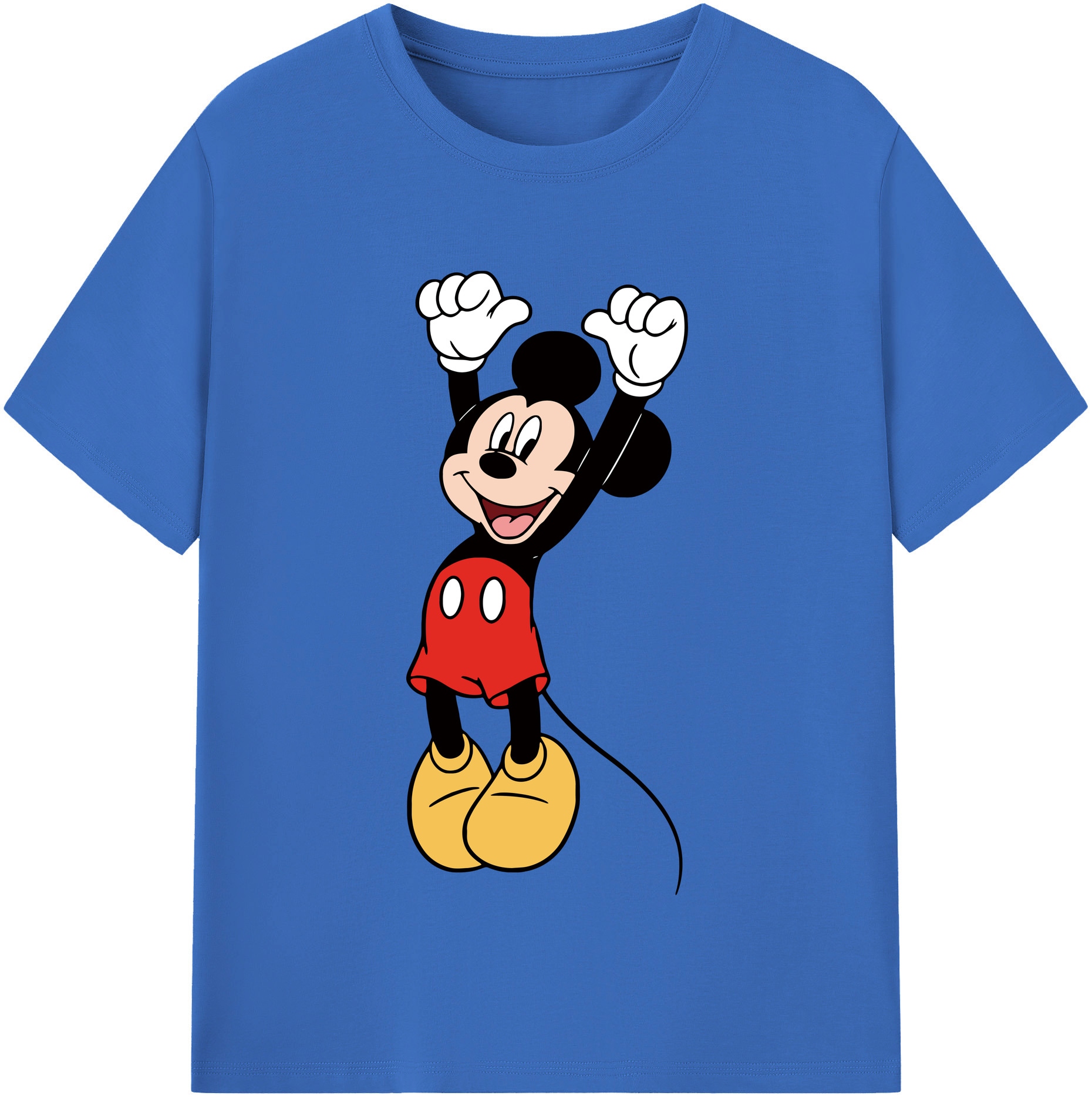 （画像用） ミッキーマウス Mickey Mouse 綿100％半袖Tシャツ（フロントプリント）