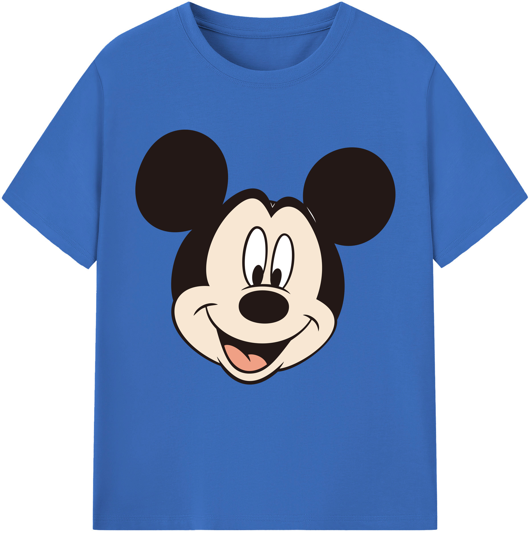 （画像用） ミッキーマウス Mickey Mouse 綿100％半袖Tシャツ（フロントプリント）
