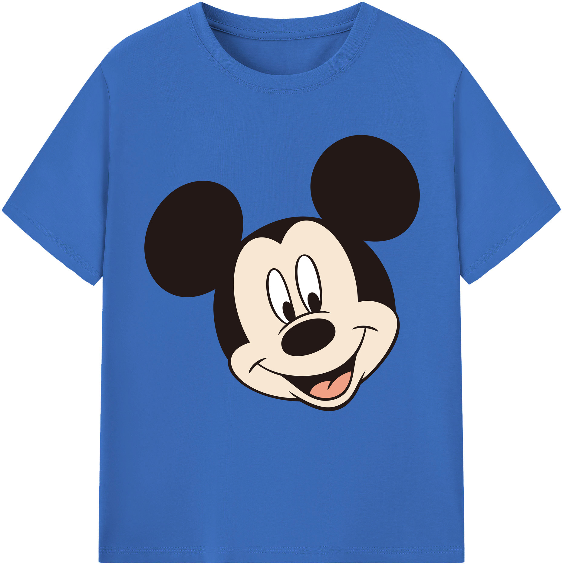 （画像用） ミッキーマウス Mickey Mouse 綿100％半袖Tシャツ（フロントプリント）